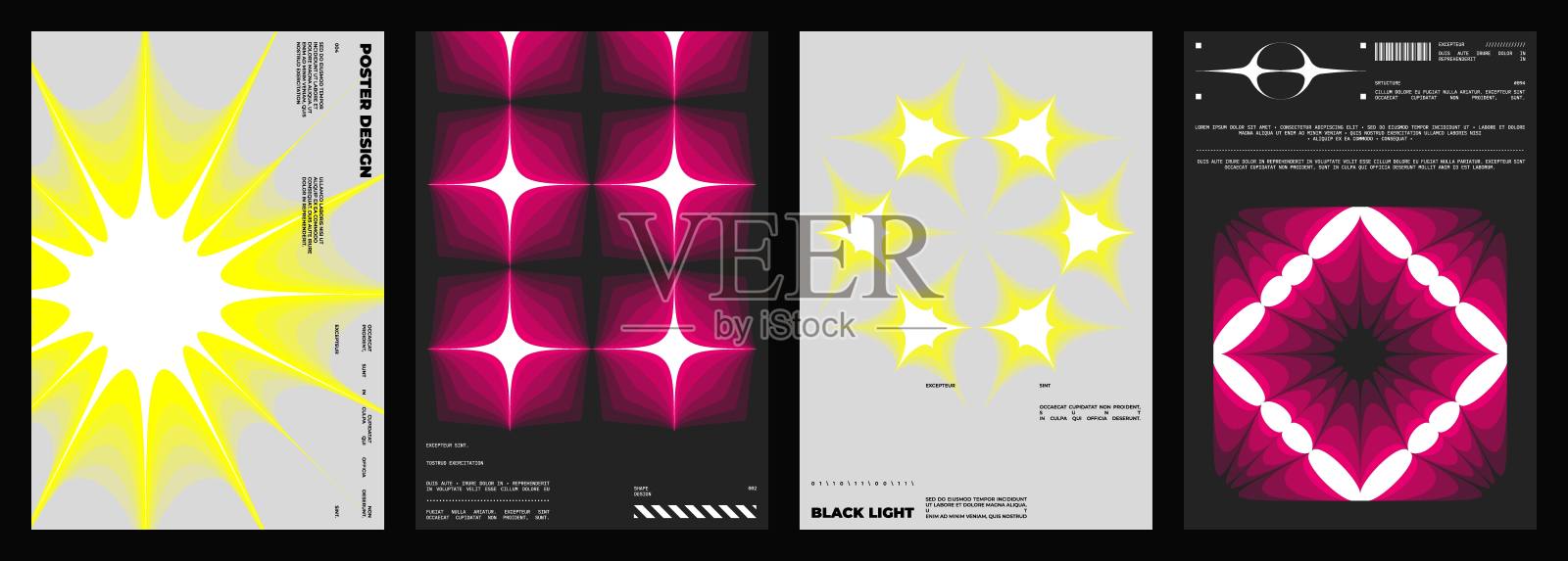 抽象海报设计。插画图片素材