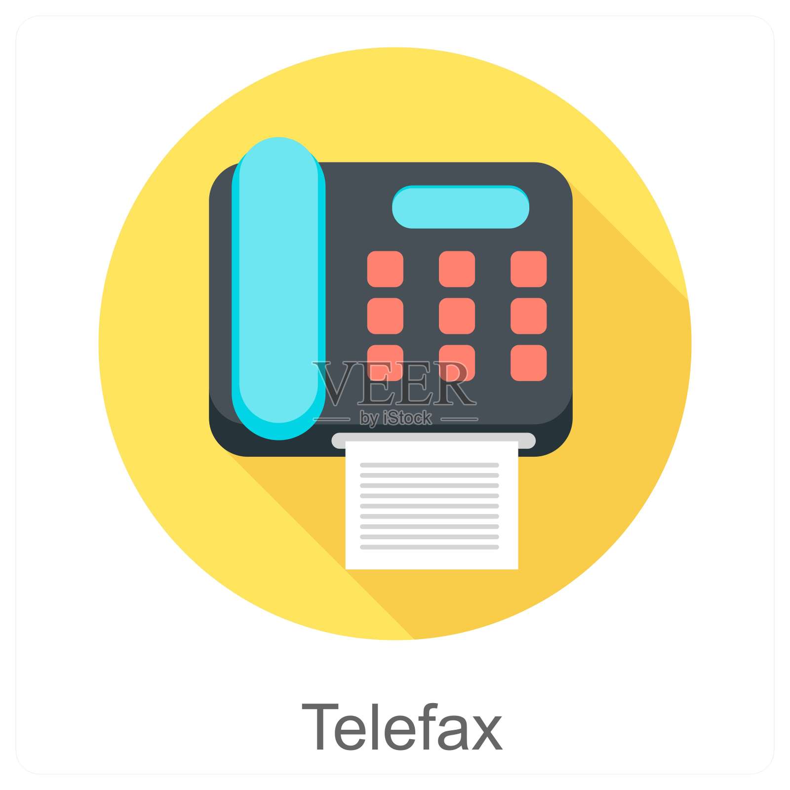 电传插画图片素材