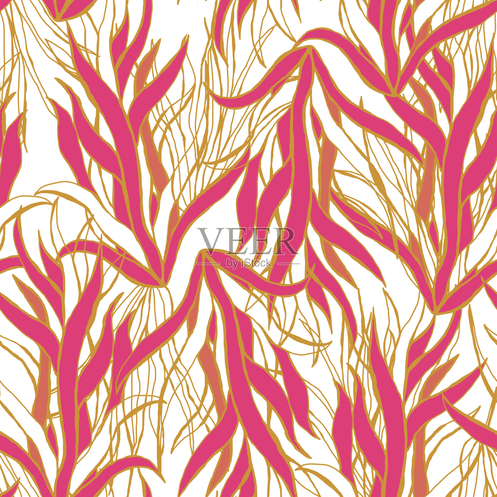 热带抽象数码印刷品插画图片素材