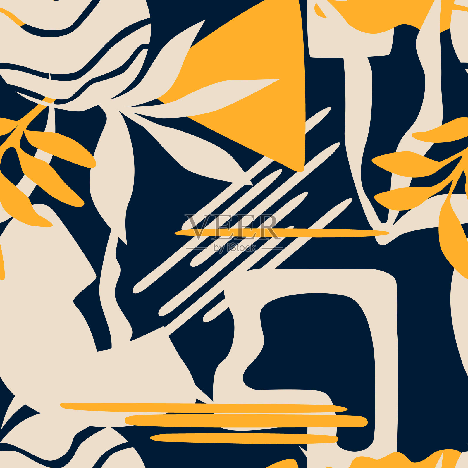 热带抽象数码印刷品插画图片素材