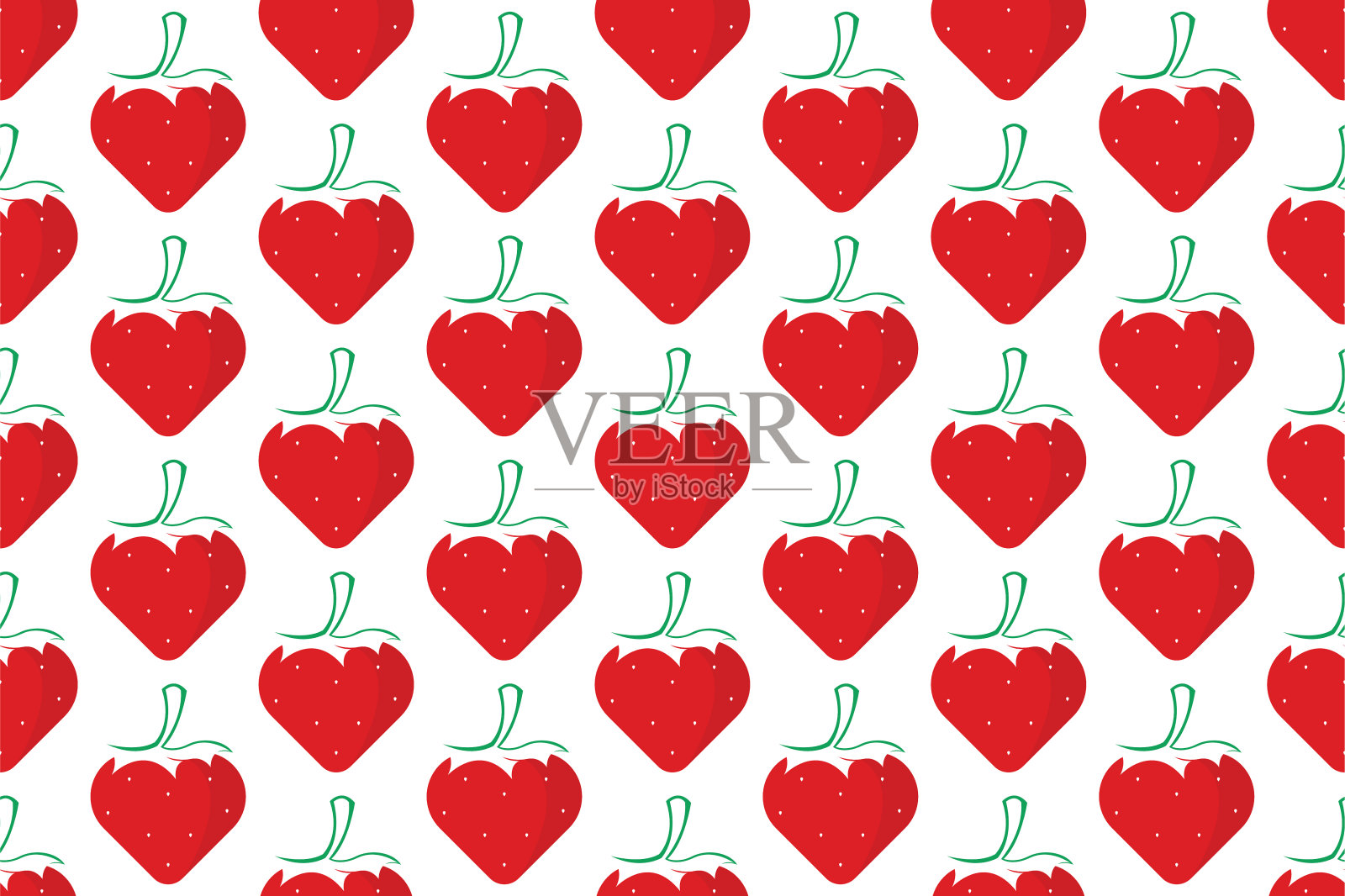 浆果水果的无缝图案背景可以用作包装纸插画图片素材