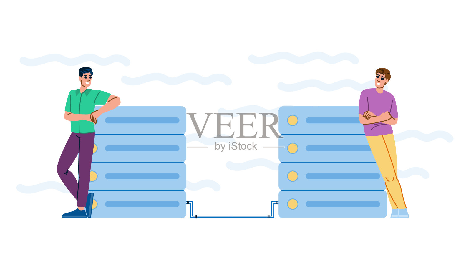 传输数据迁移矢量插画图片素材