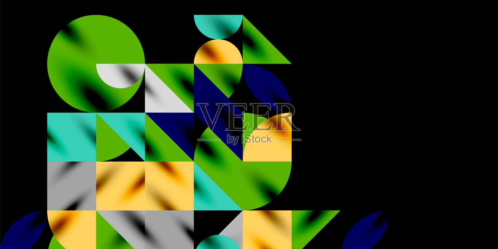 三角形,圆形三角形和圆形技术艺术。矢量插图壁纸,横幅,背景,卡片,书籍插图,登陆页插画图片素材