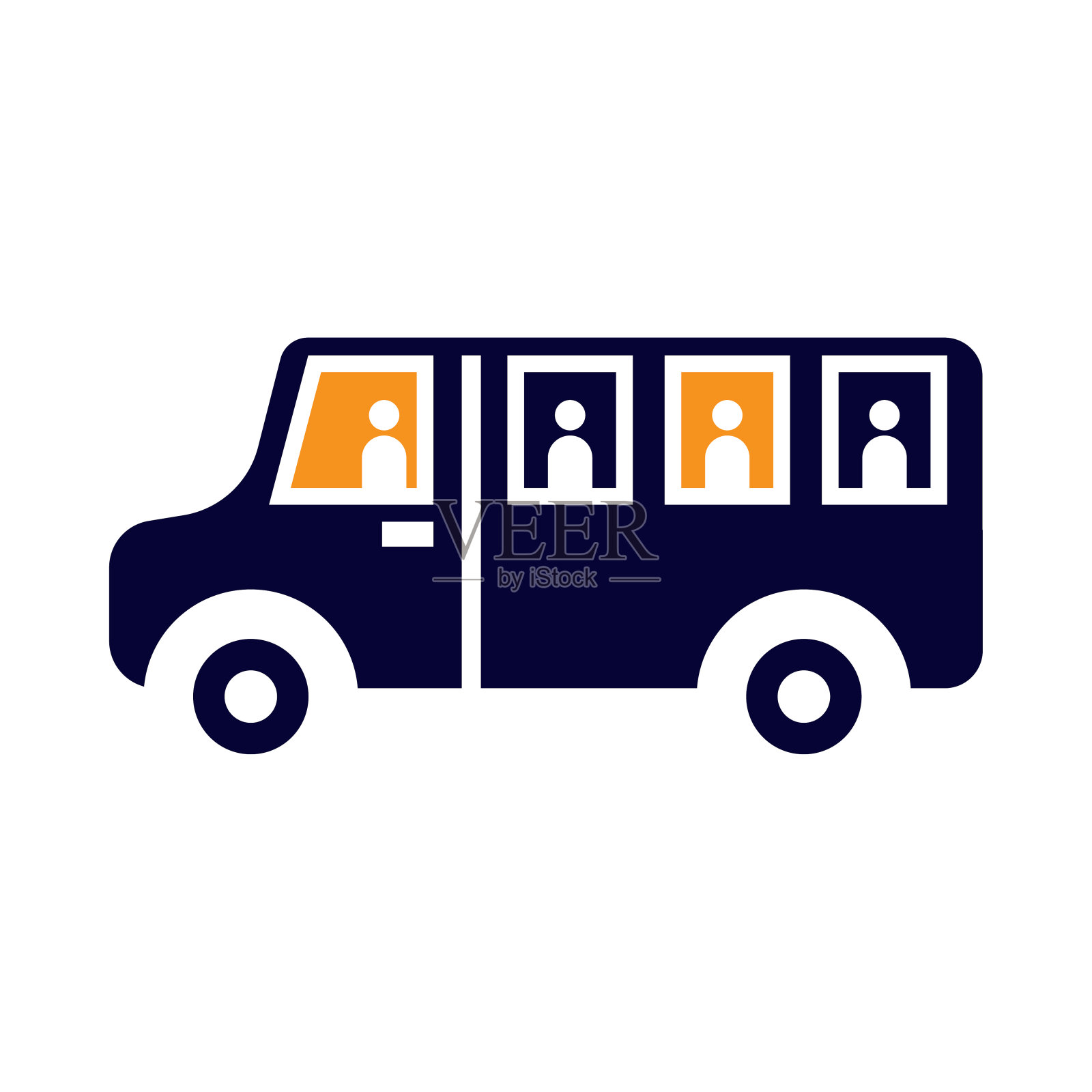 巴士,小汽车,校车,卡车,校车图标插画图片素材