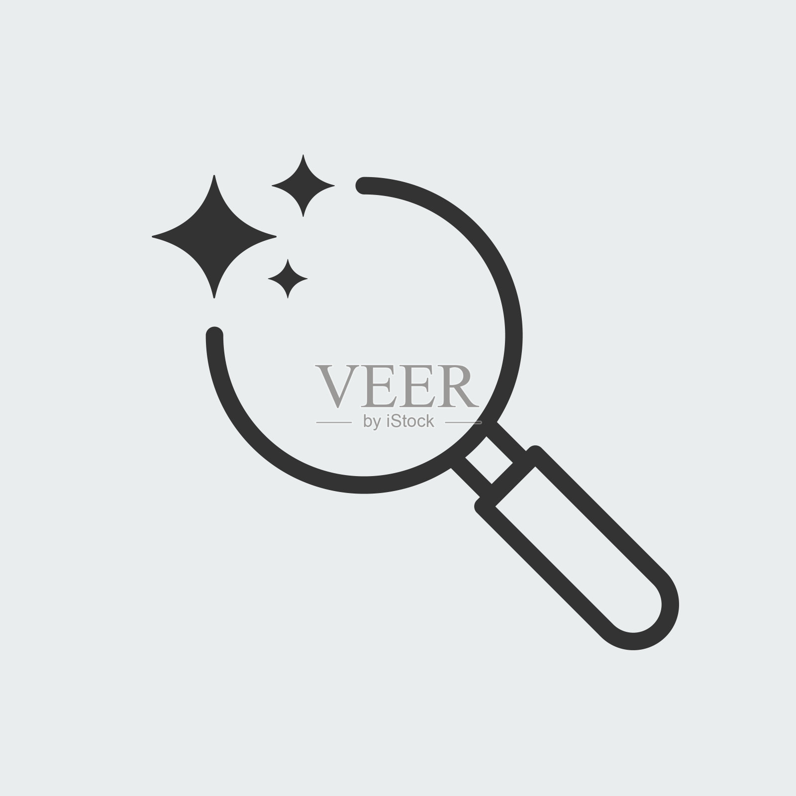 AI智能搜索图标矢量设计插画图片素材