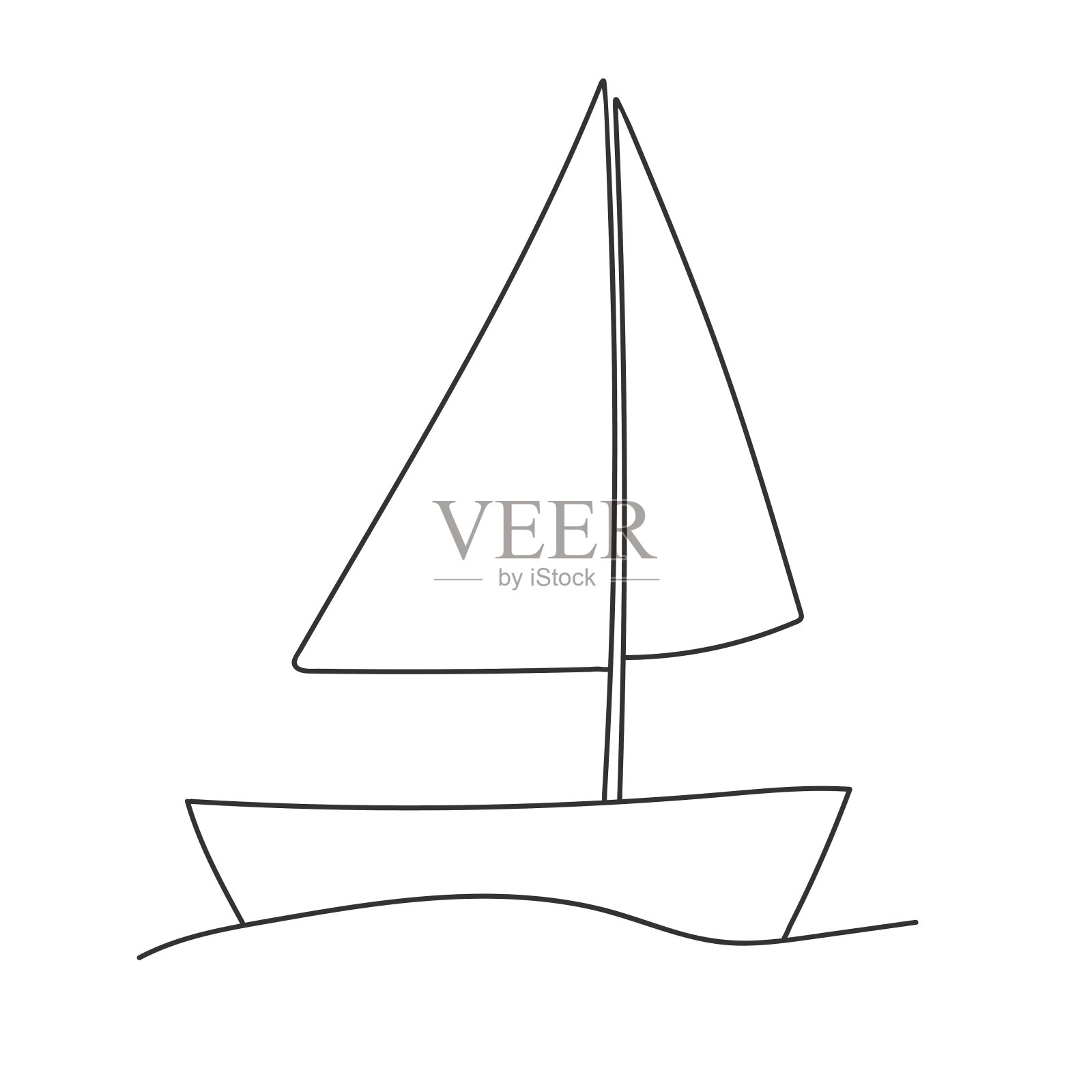 yacht01插画图片素材