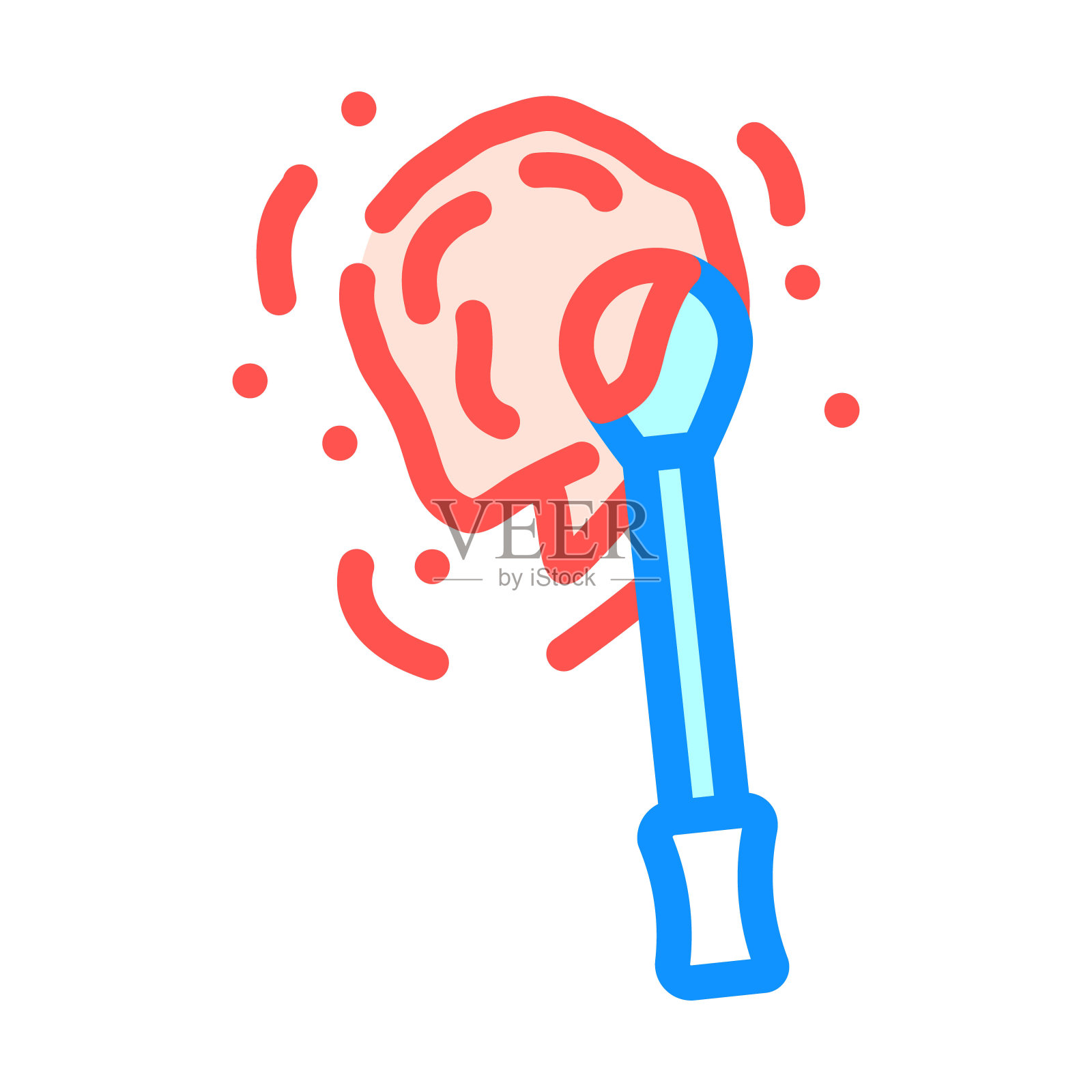 痕量证据犯罪彩色图标矢量插图插画图片素材