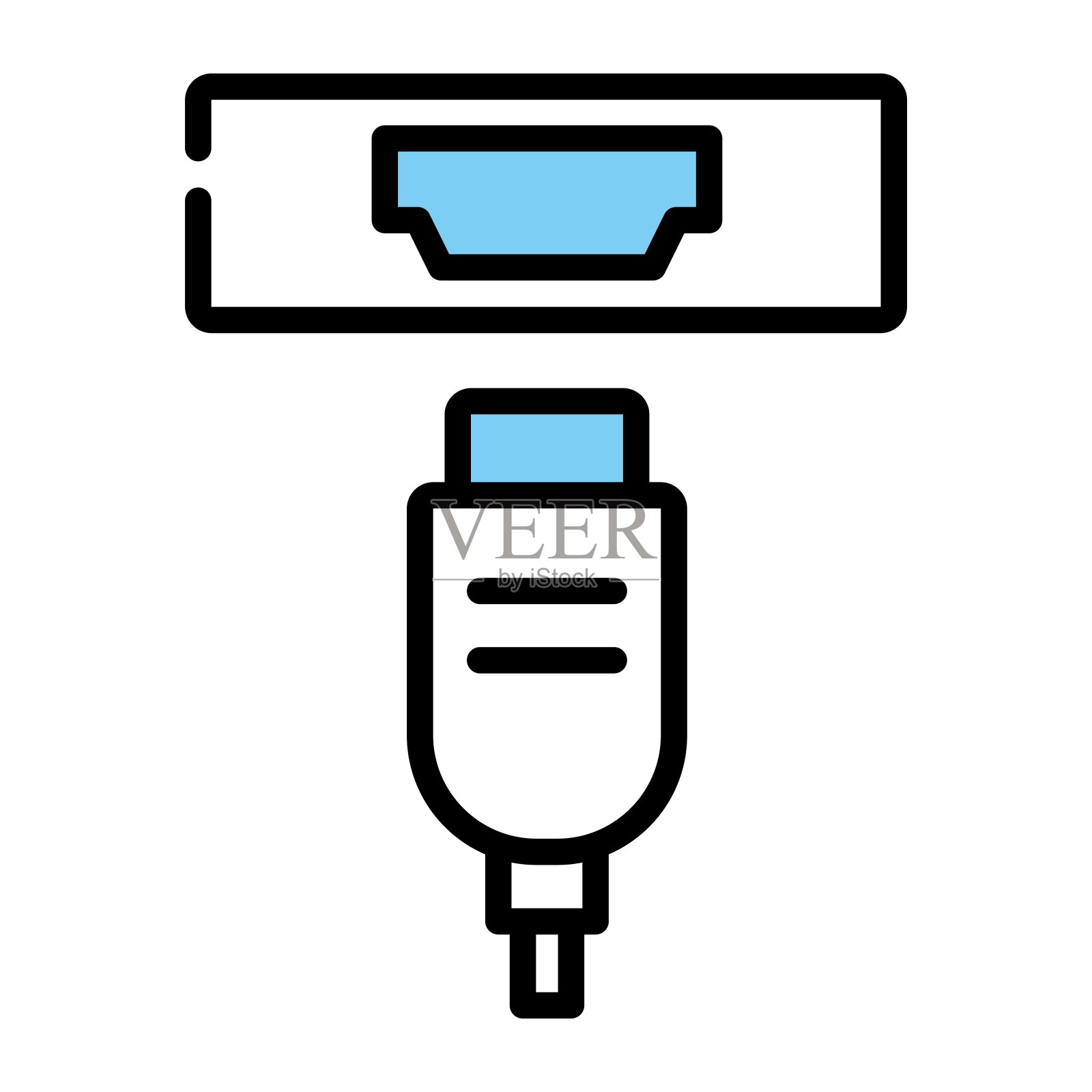 计算机外围设备图标插画图片素材