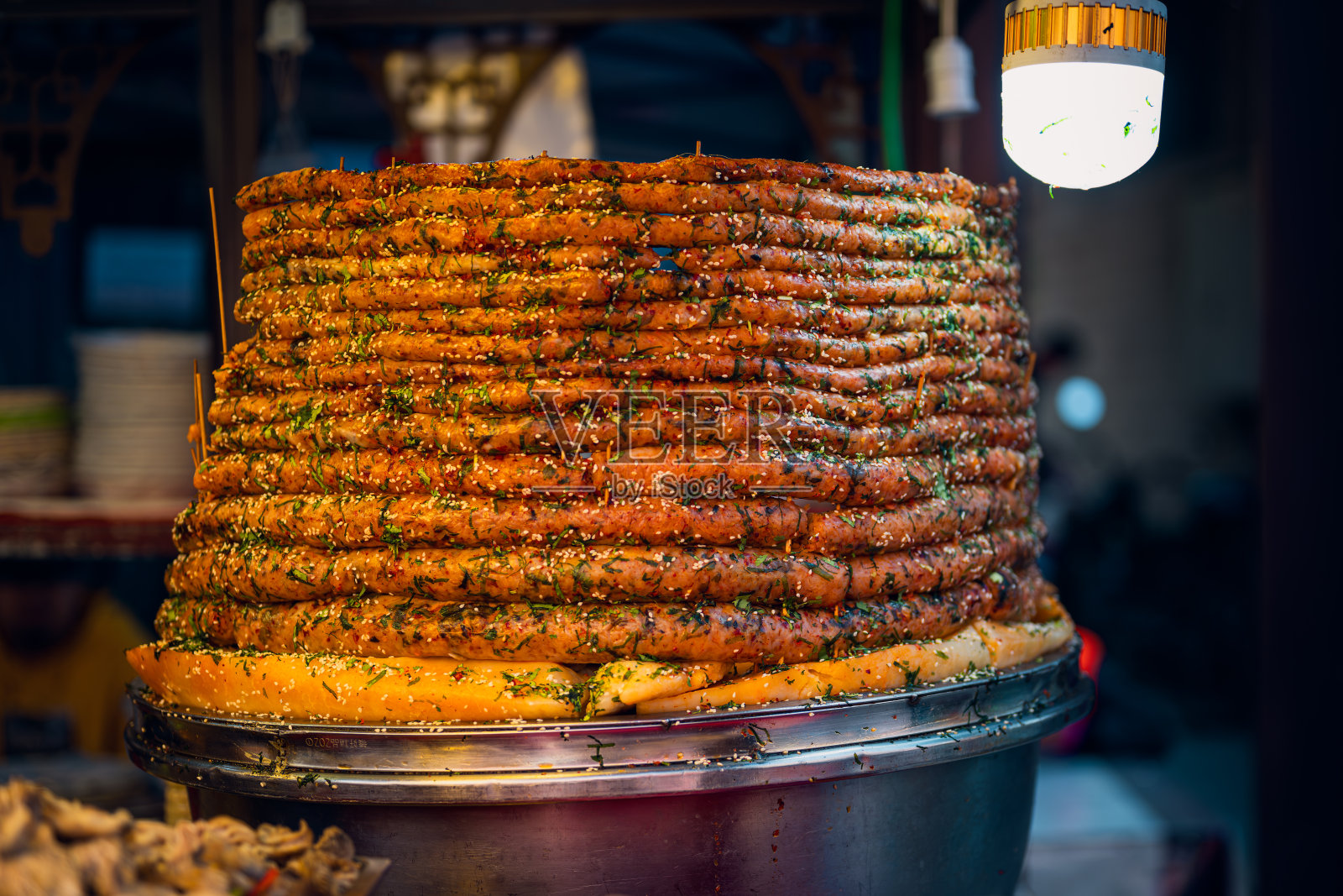 新疆菜米肠和肺照片摄影图片