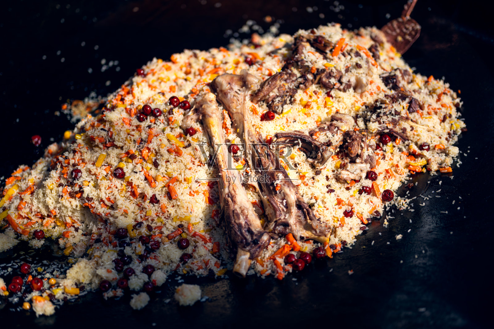 中国新疆菜饭照片摄影图片