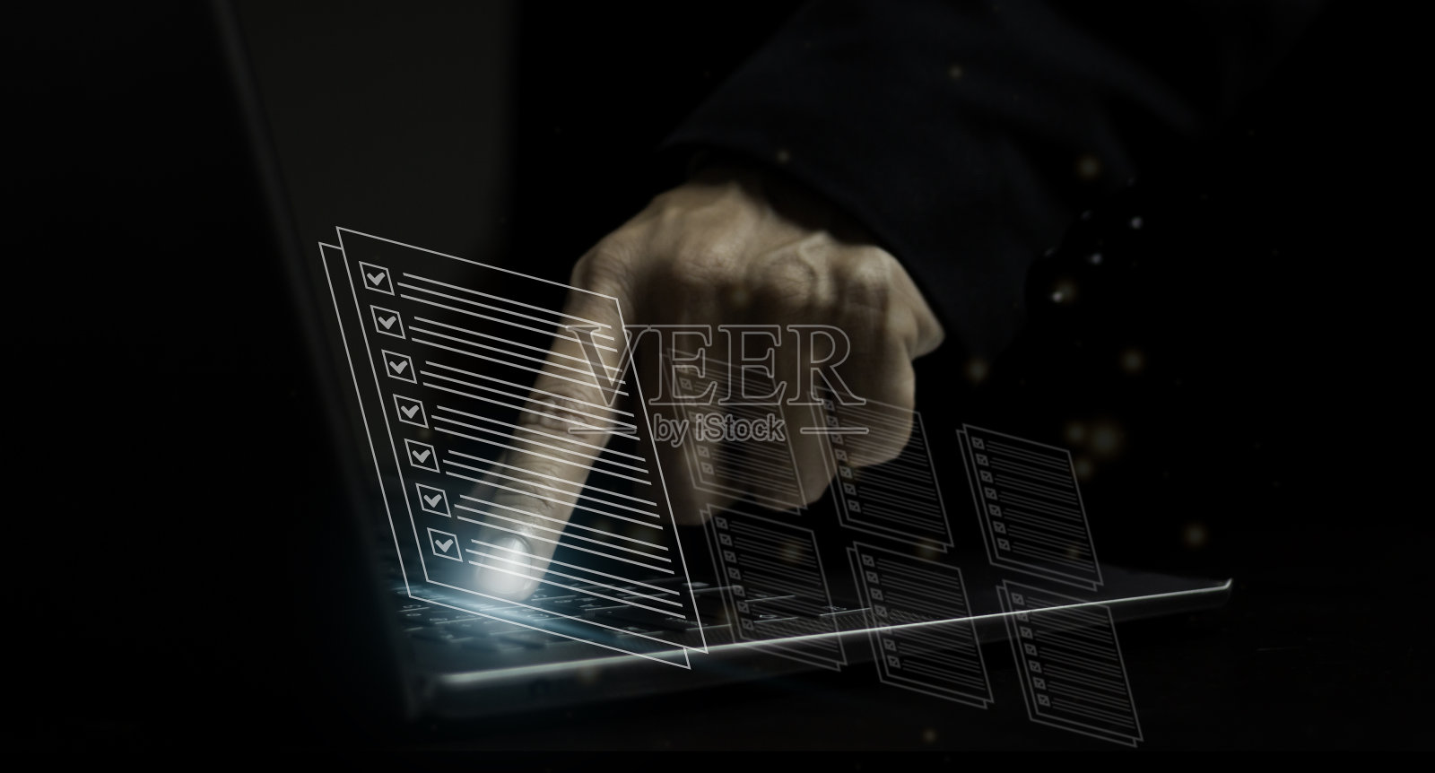 回答试题的概念。商家进行考核、评分、问卷、在线调查、在线考试,在考试中选择正确答案,填写在线调查表格。照片摄影图片