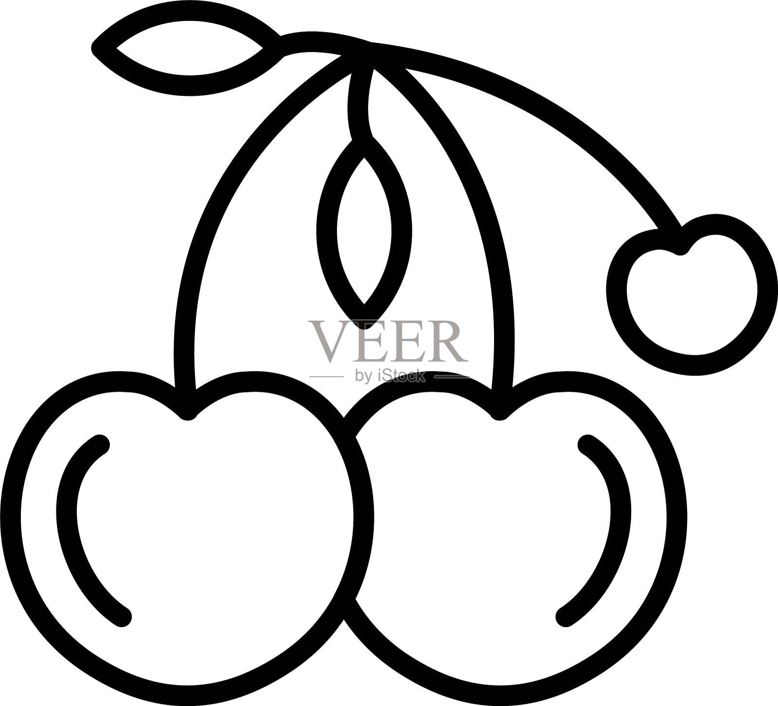 樱桃图标插画图片素材