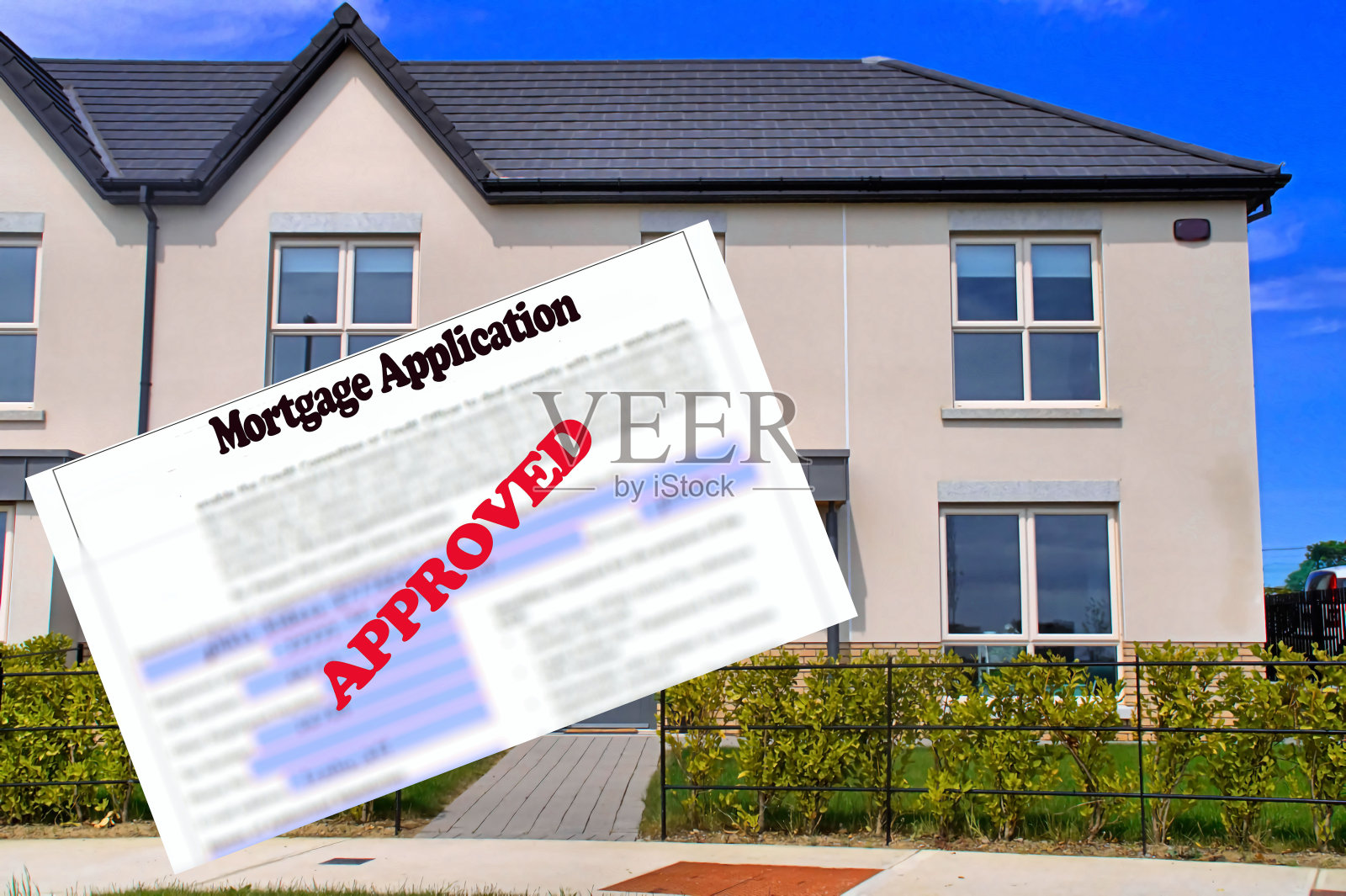 抵押贷款照片摄影图片