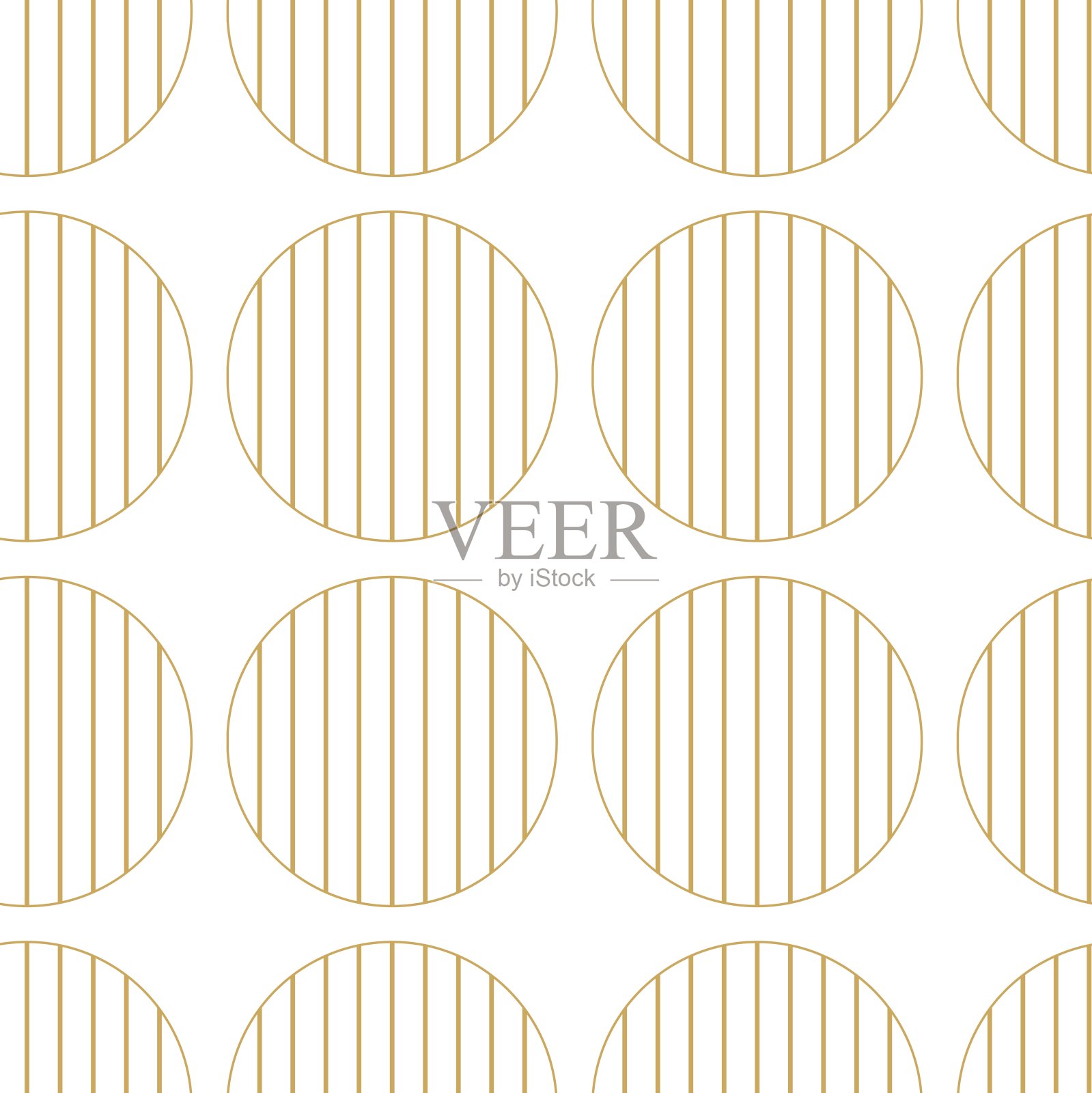 抽象几何图案与圆,条纹,线条。插画图片素材