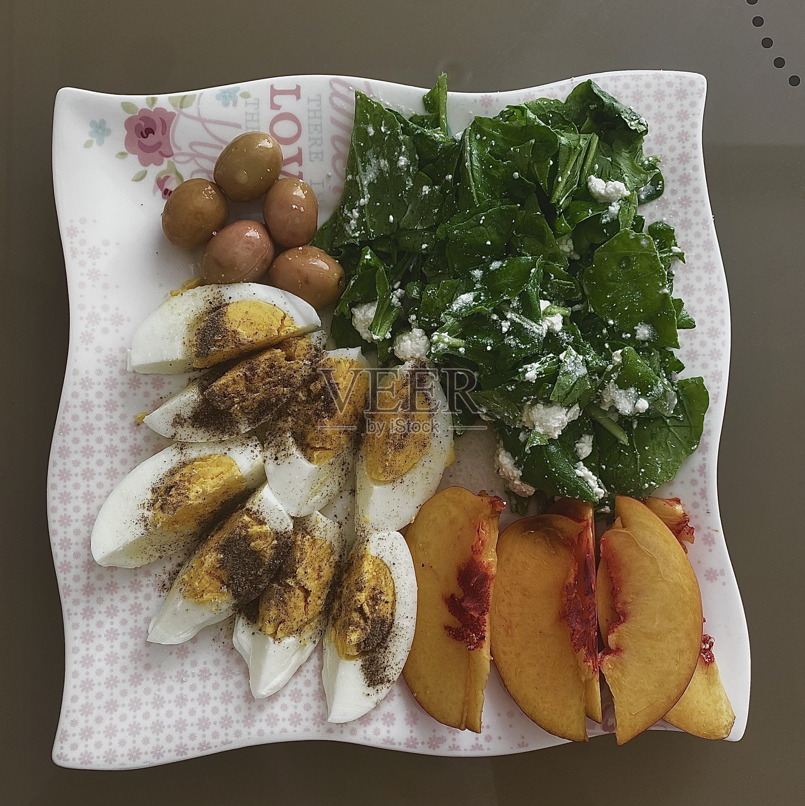 为节食者准备的早餐菜单照片摄影图片