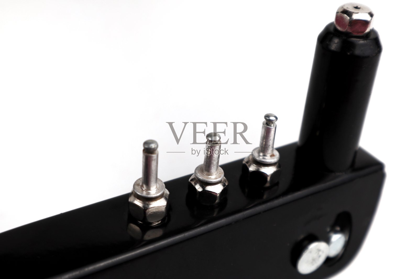 铆钉工具在孤立的白色背景照片摄影图片