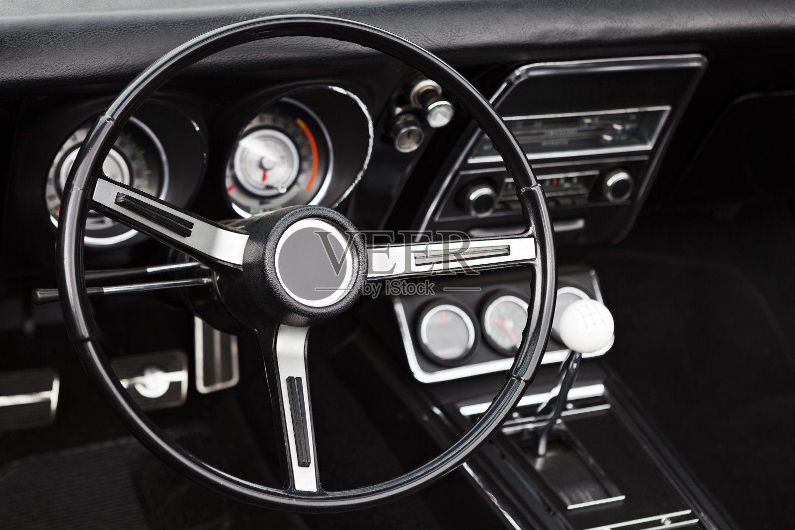 1968年汽车方向盘照片摄影图片