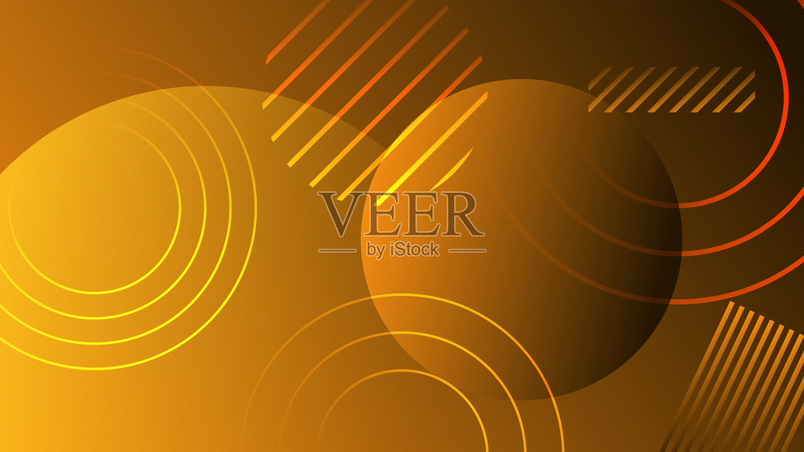 抽象橙色和红色梯度几何形状圆背景。现代未来主义背景。可以用于登录页,书籍封面,小册子,传单,杂志,任何品牌,横幅,标题,演示文稿和壁纸背景插画图片素材