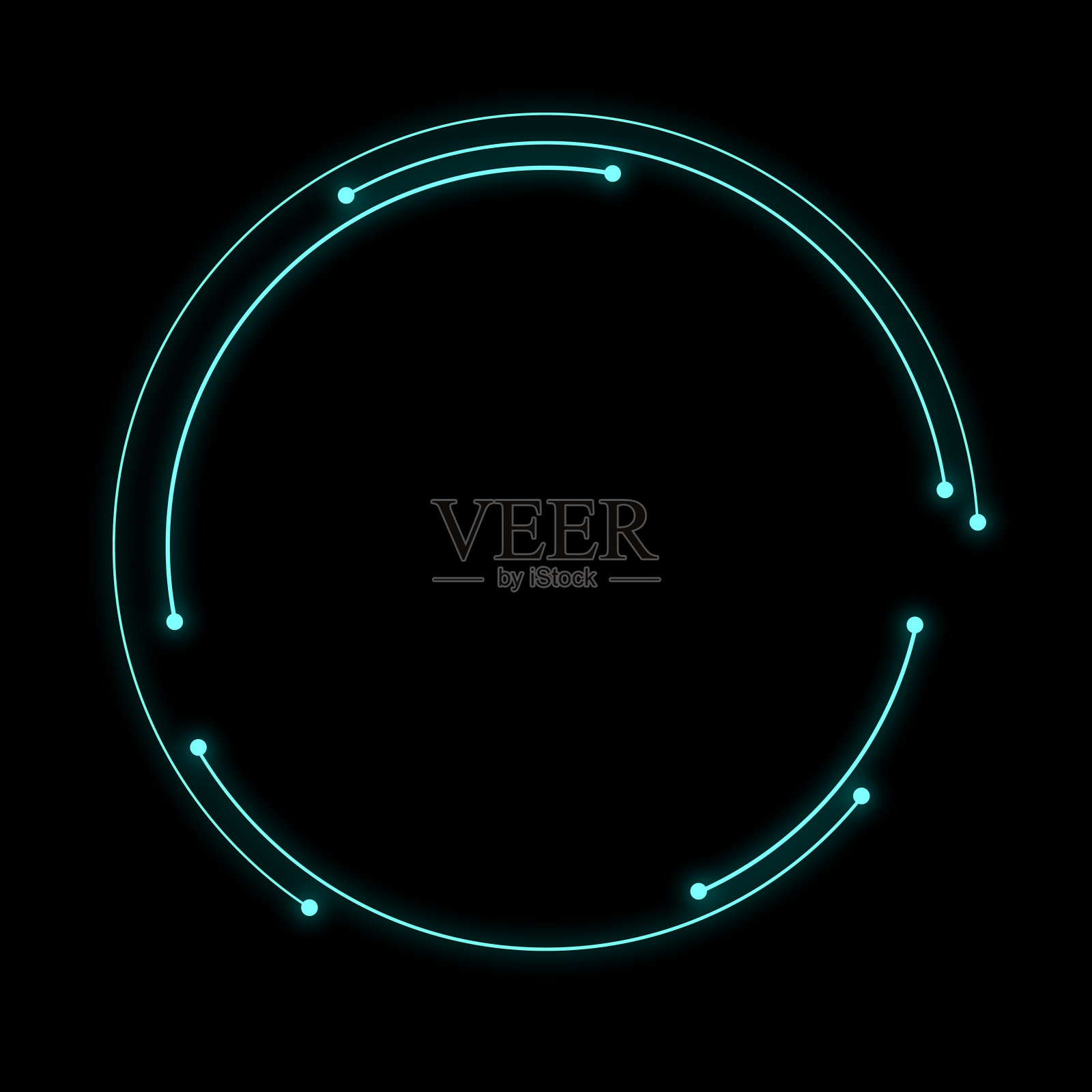 HUD科幻显示信息图插画图片素材