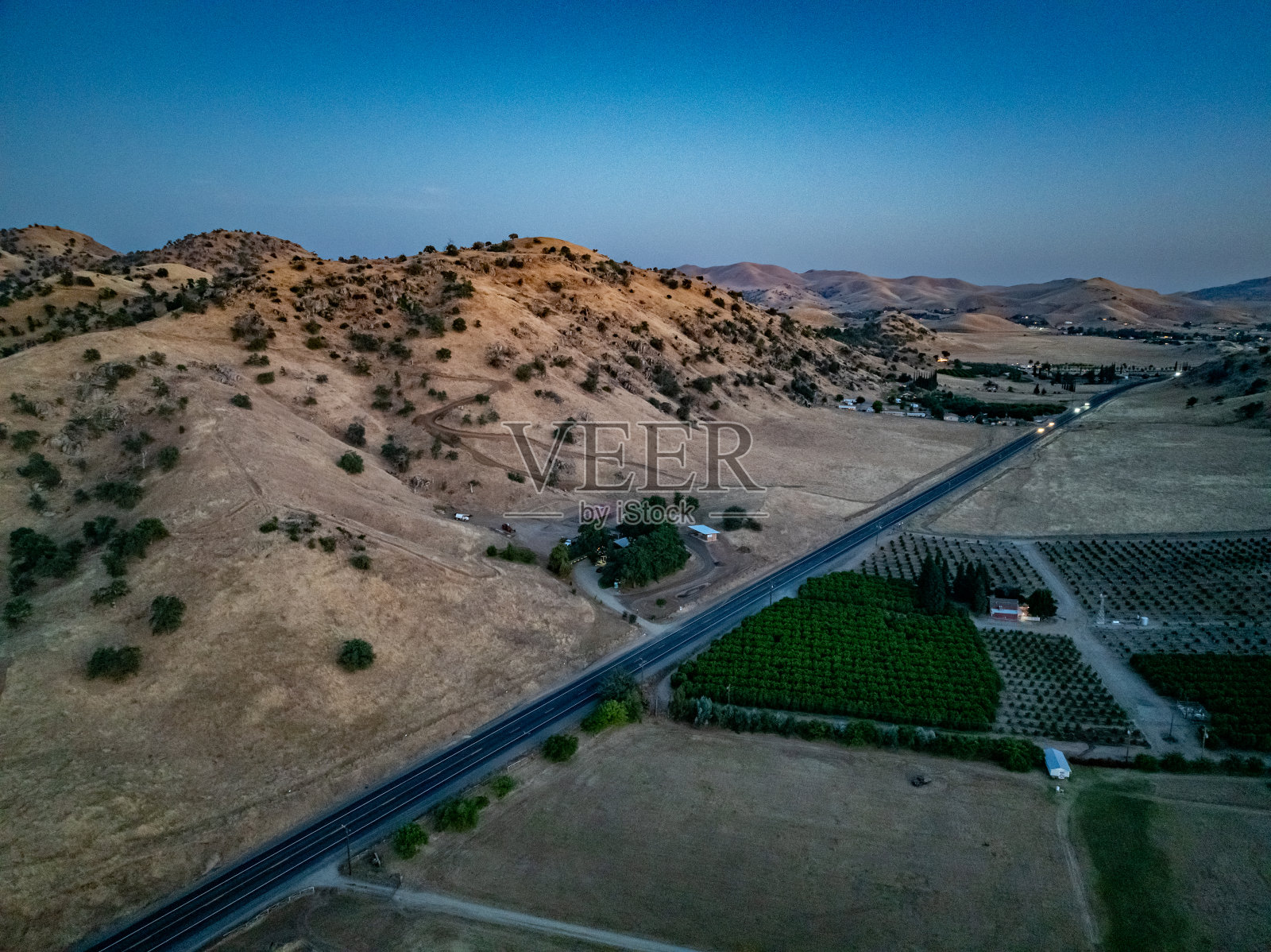 空中高速公路CA-198塞拉利昂博士场景在柠檬湾,加州,美国照片摄影图片