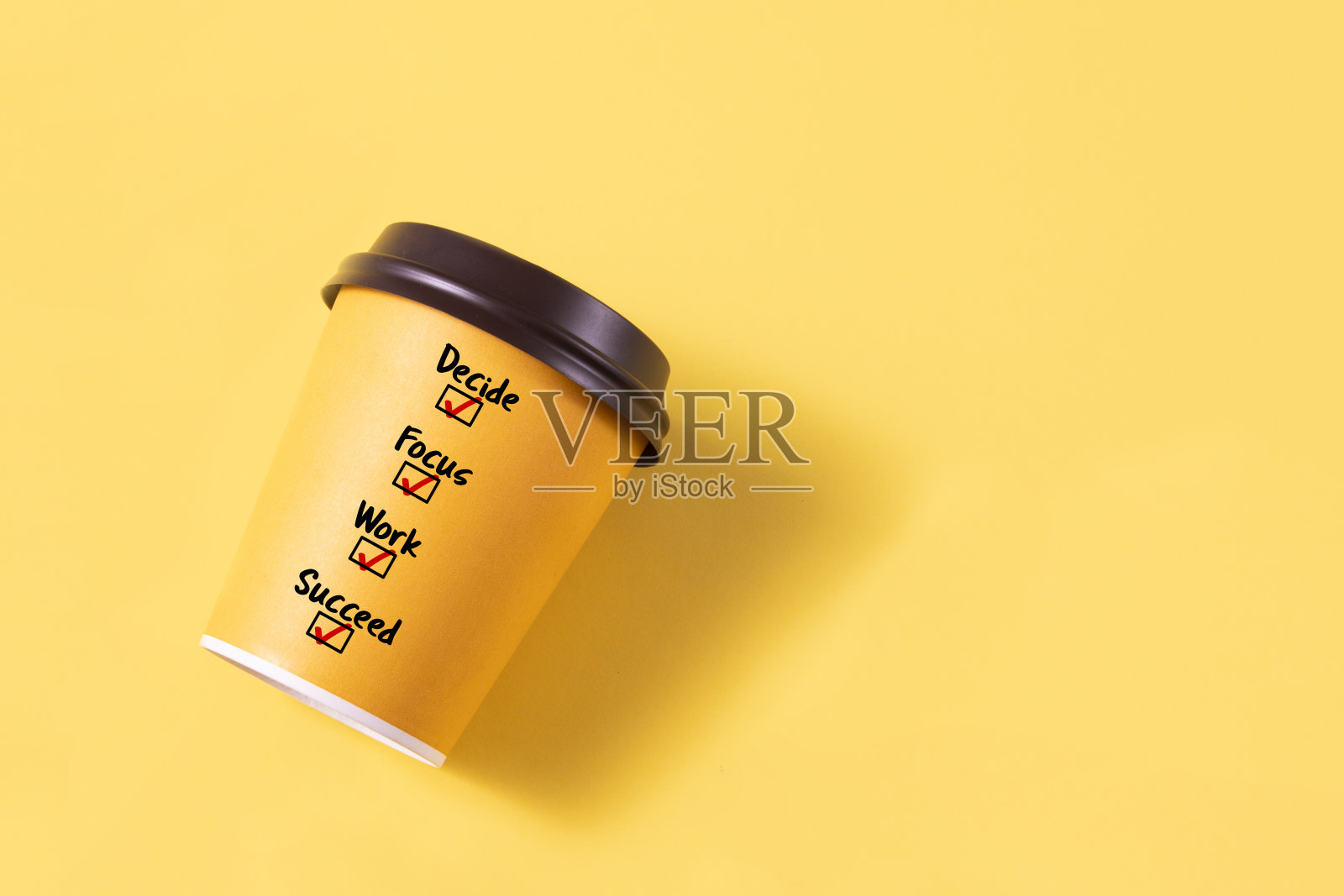 咖啡杯的经营理念照片摄影图片