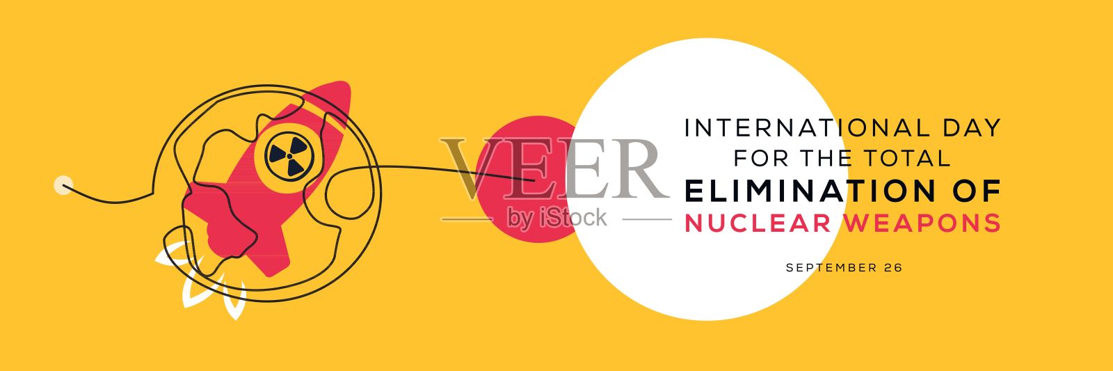 全面消除核武器国际日插画图片素材