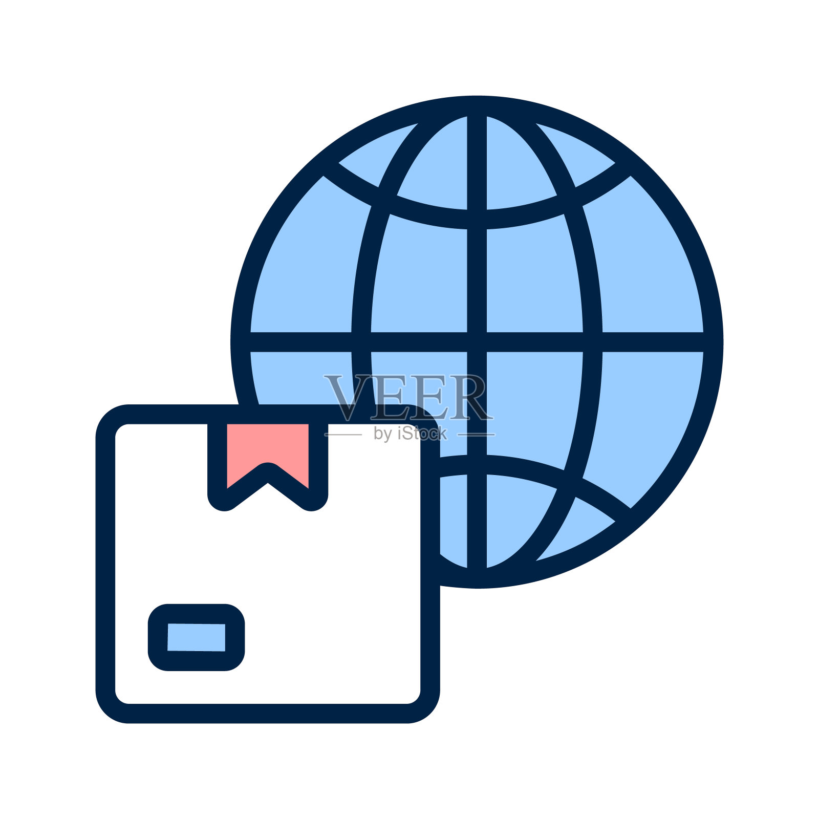 全球交付插画图片素材