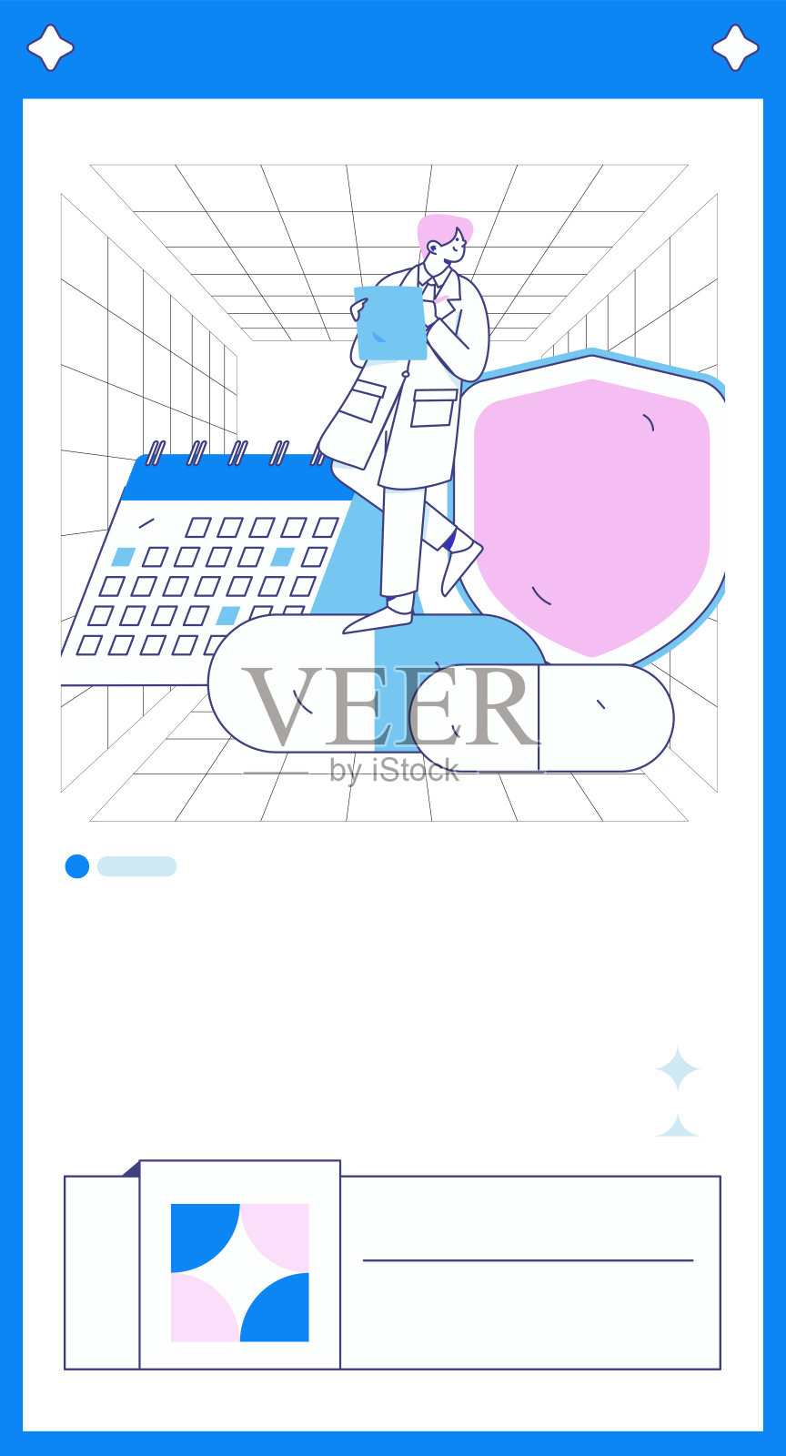 医学人物抗击疫情的平面矢量概念操作手绘插图插画图片素材