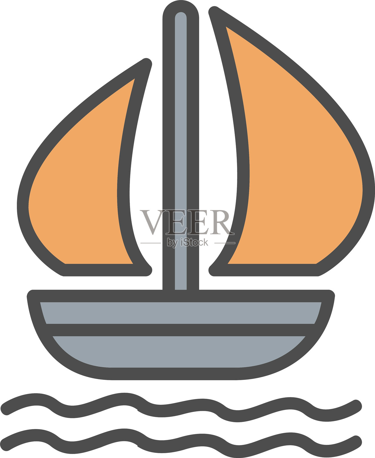 船矢量图标设计插画图片素材