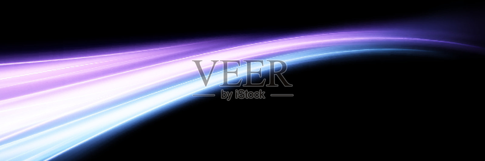 抽象线条:速度和疾风的霓虹灯线,光速移动效果背景插画图片素材