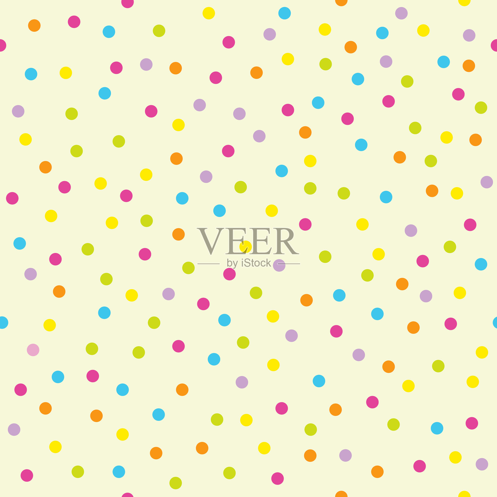 庆祝彩色纸屑,无缝图案插画图片素材