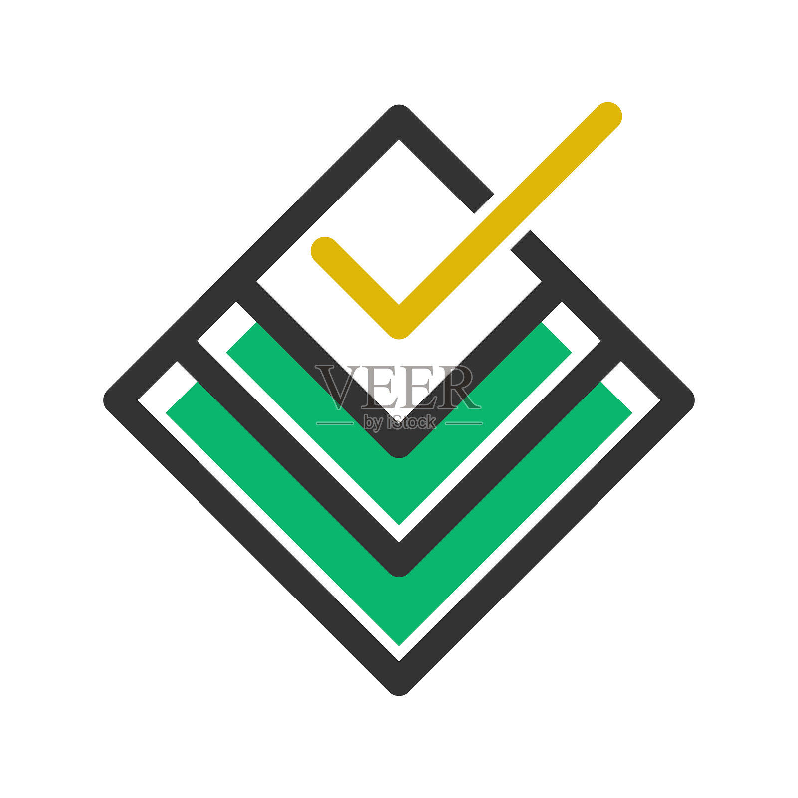 成功标志设计理念插画图片素材