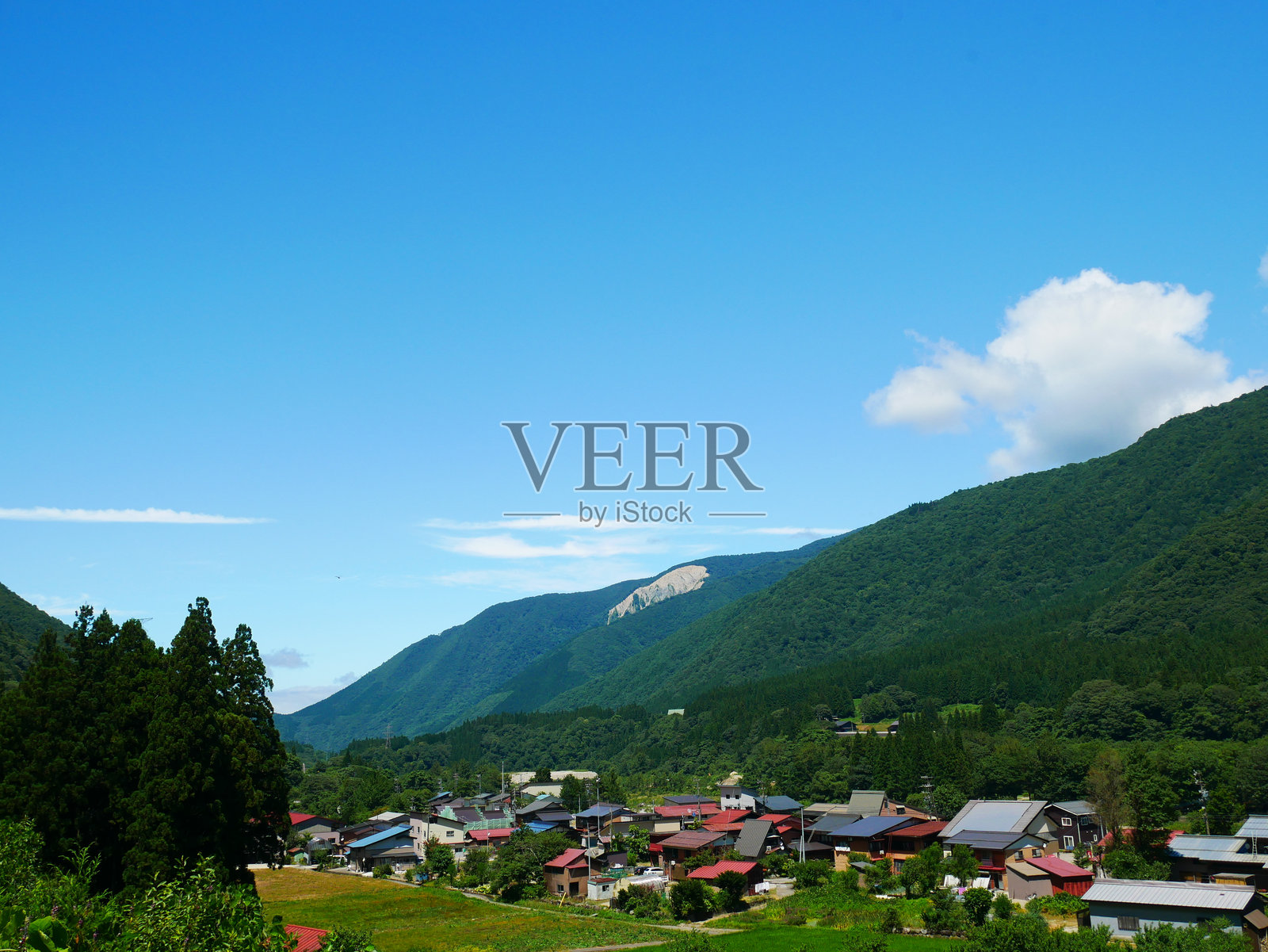 岐阜县白川村周边风景。2024年8月12日照片摄影图片