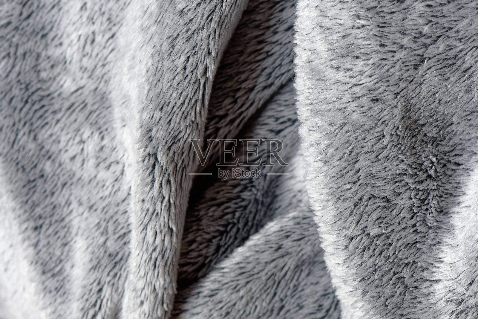 柔软的灰色羊毛材质照片摄影图片