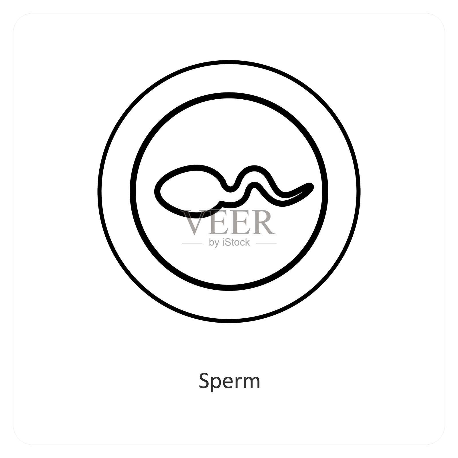 精子插画图片素材