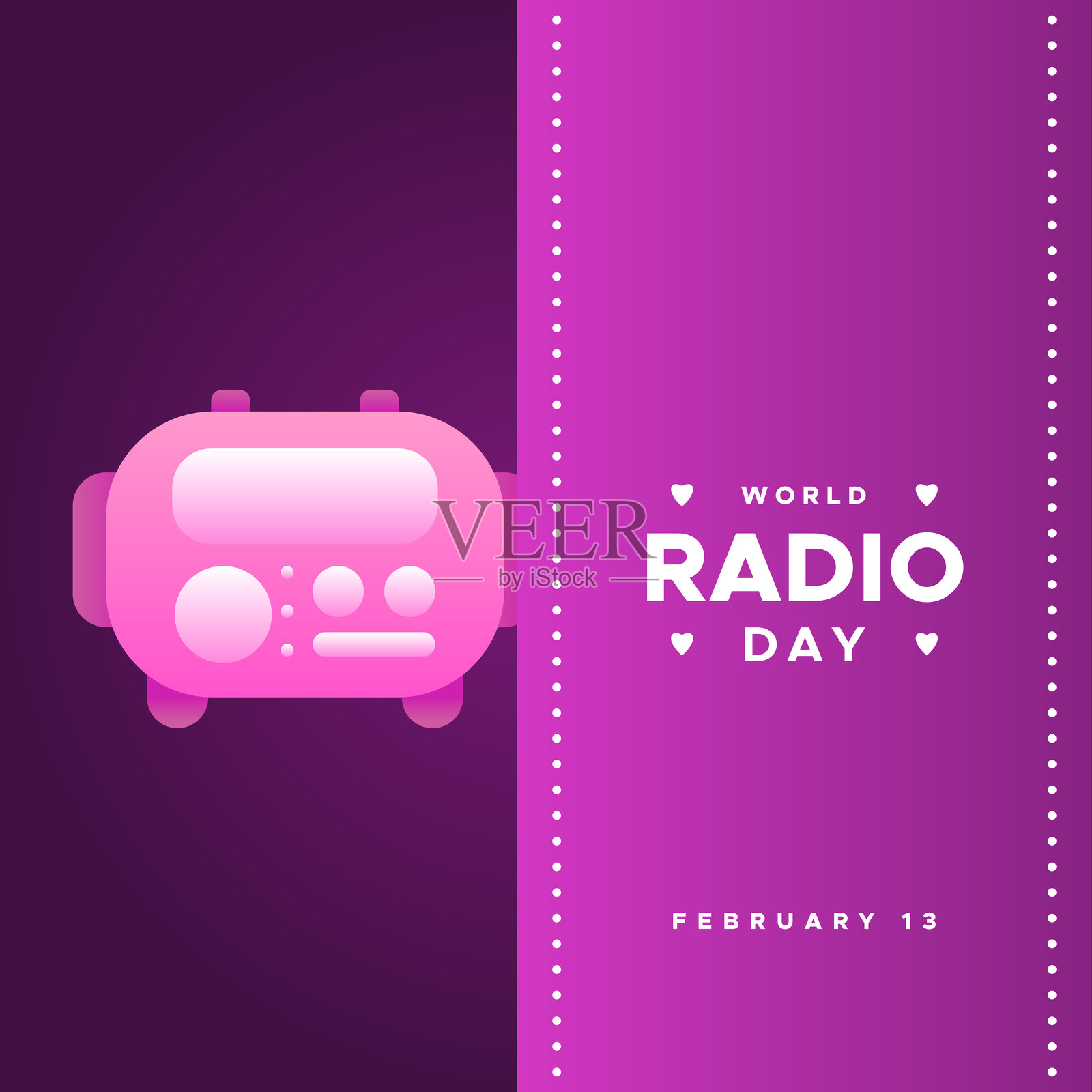 世界无线电日背景设计插画图片素材