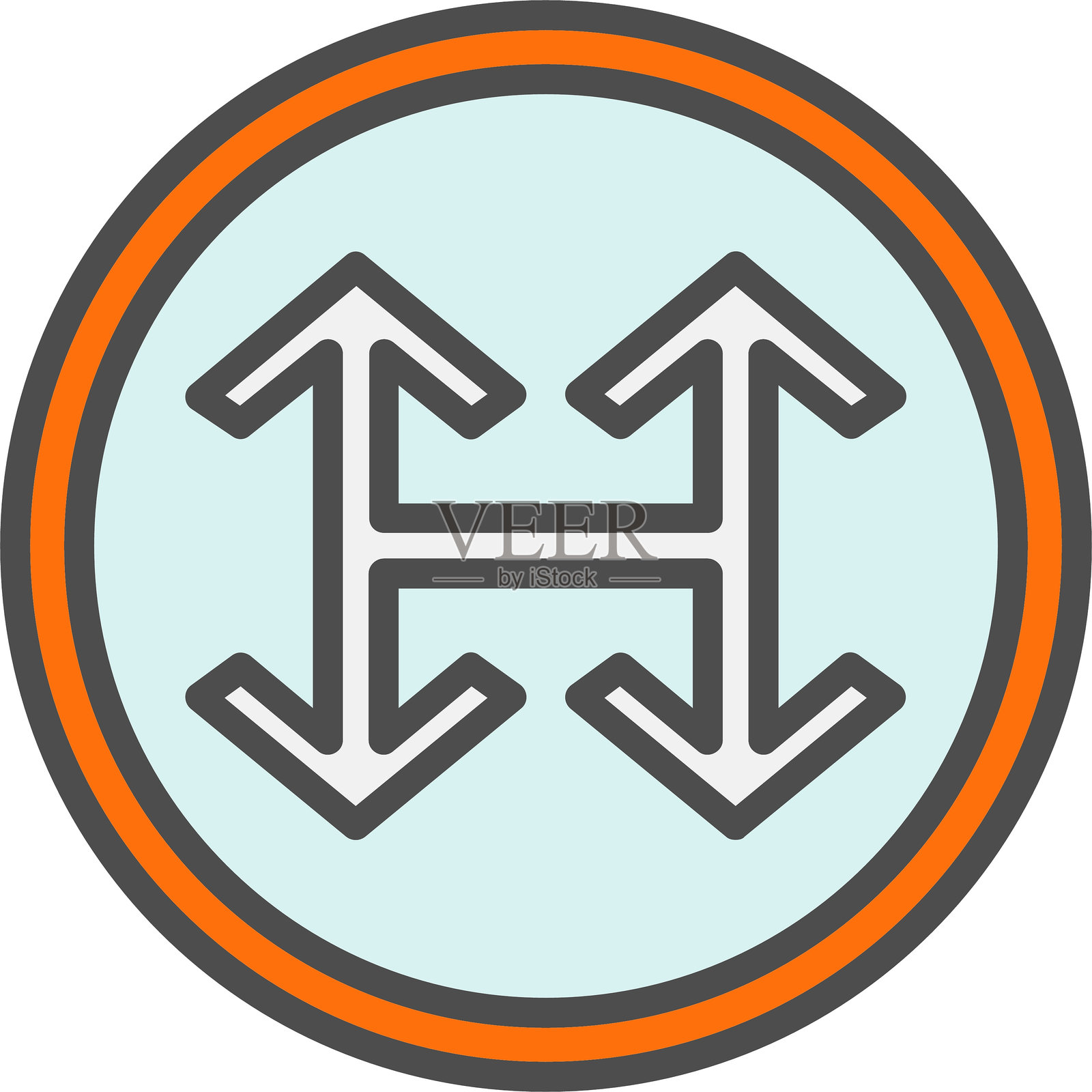 连接箭头矢量图标设计插画图片素材