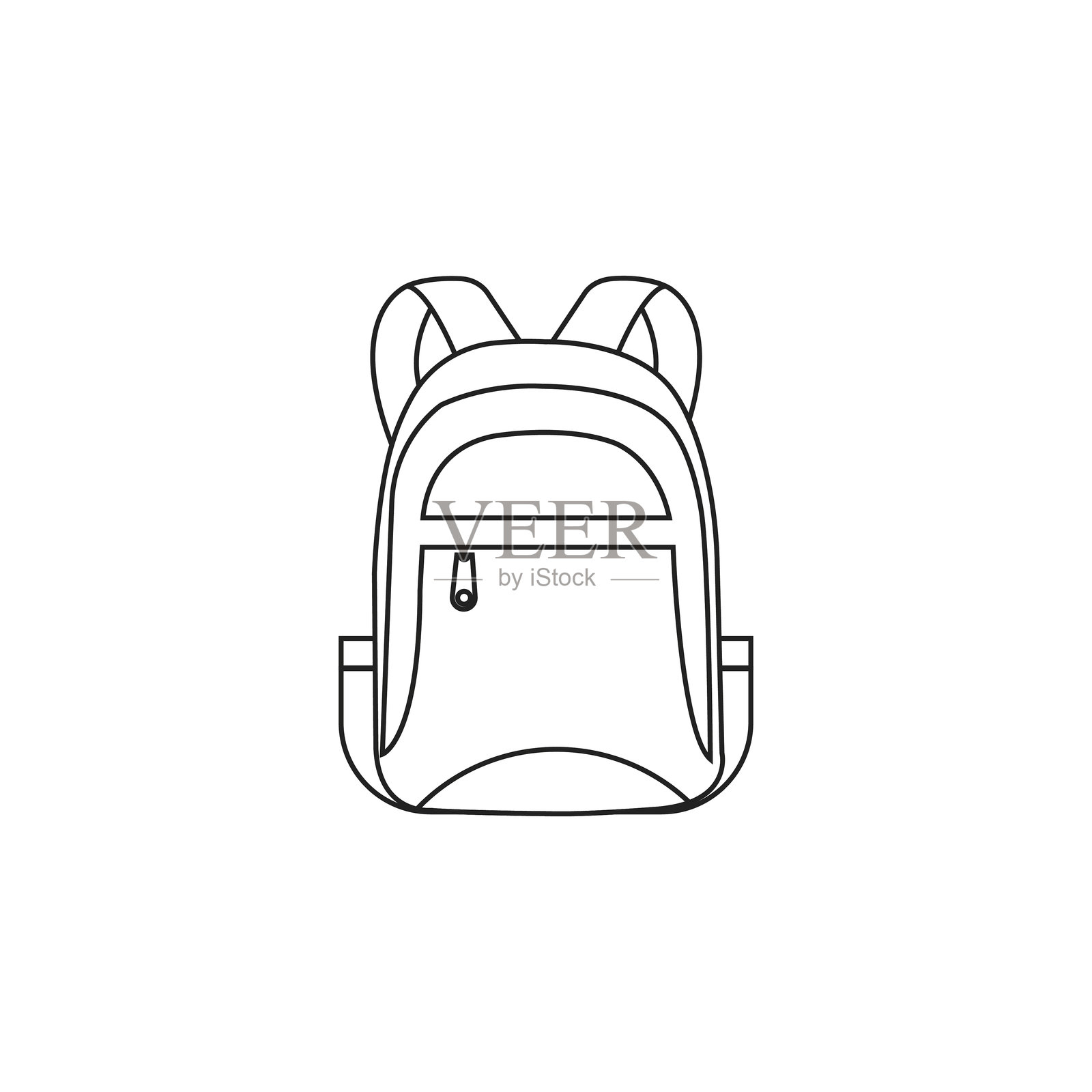 背包或书包系列。返校设计插画图片素材