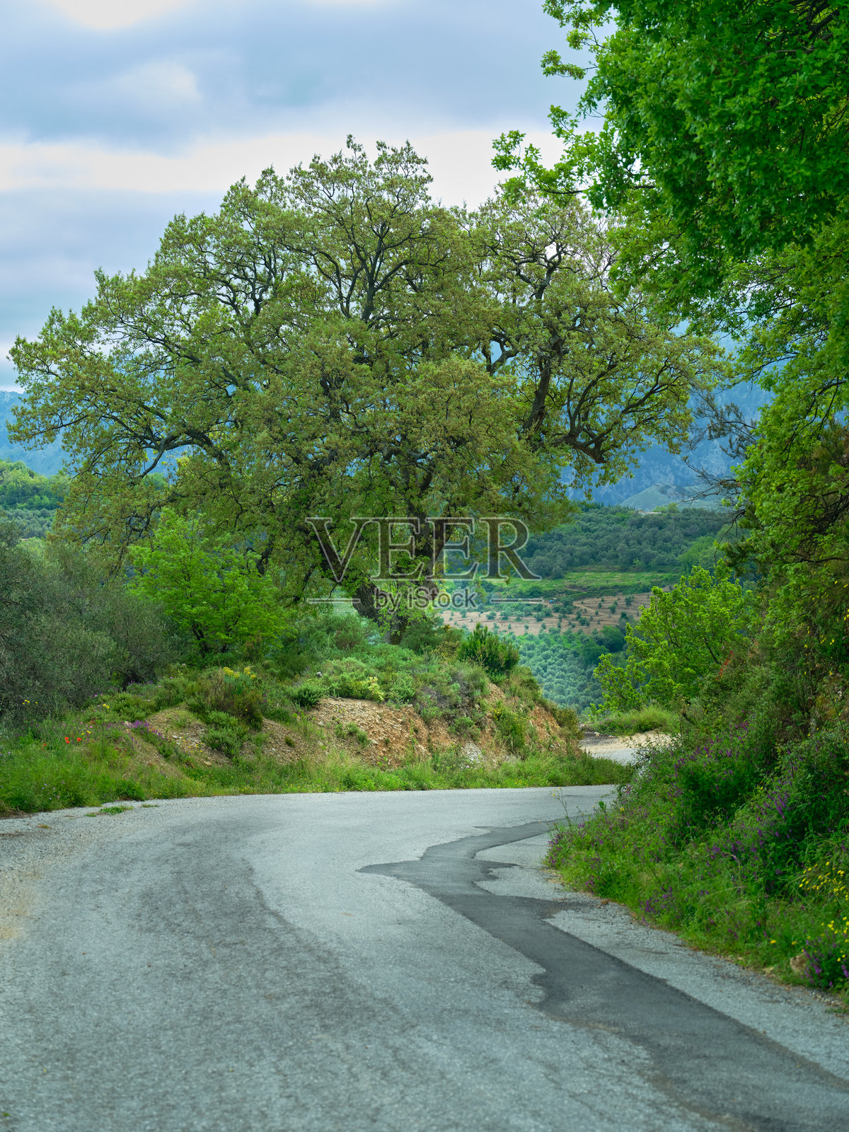 希腊克里特岛山区照片摄影图片