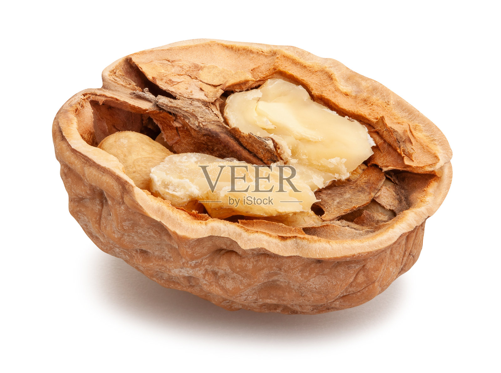 切片核桃路径分离照片摄影图片