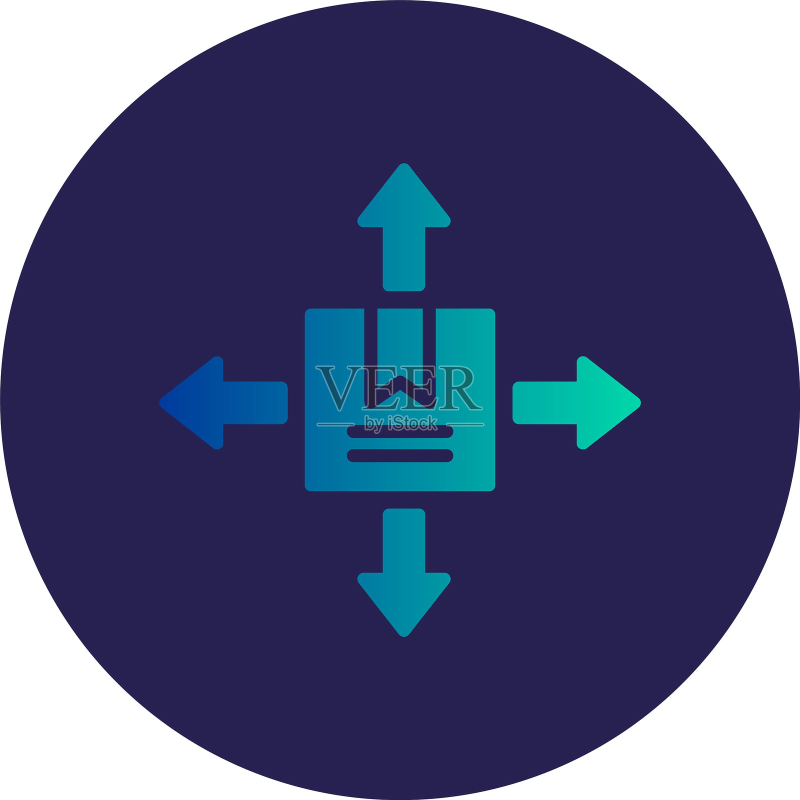 分布字形圆圈渐变图标插画图片素材