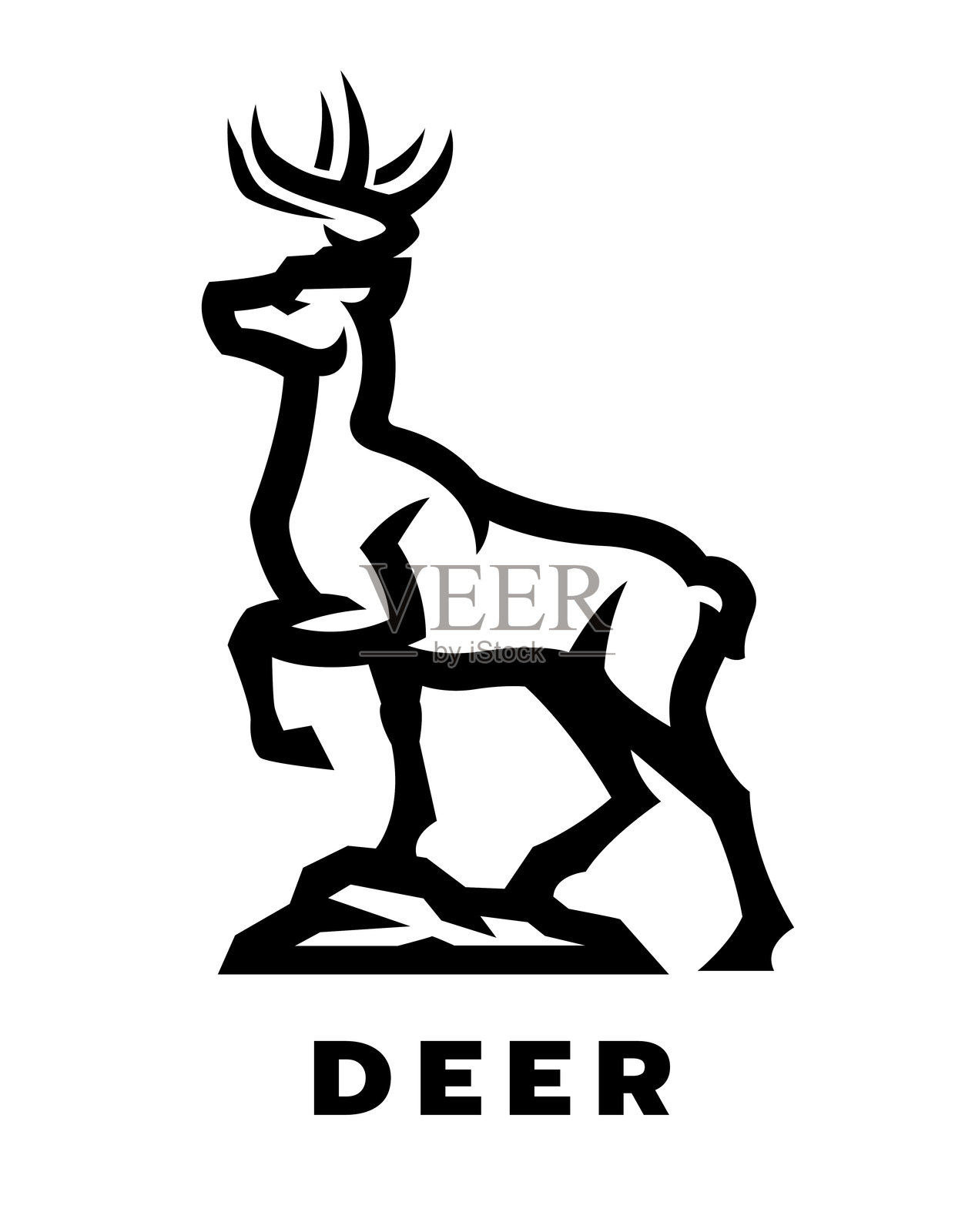 马的标志、符号。插画图片素材