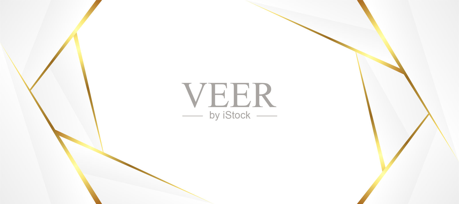 抽象的白色和金色大理石纹理横幅插画图片素材