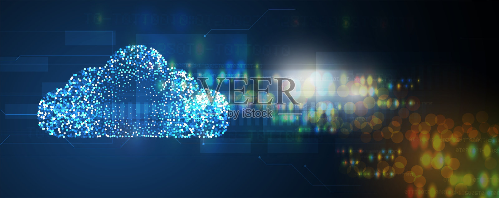 通过云技术创新助力全球互联互通插画图片素材