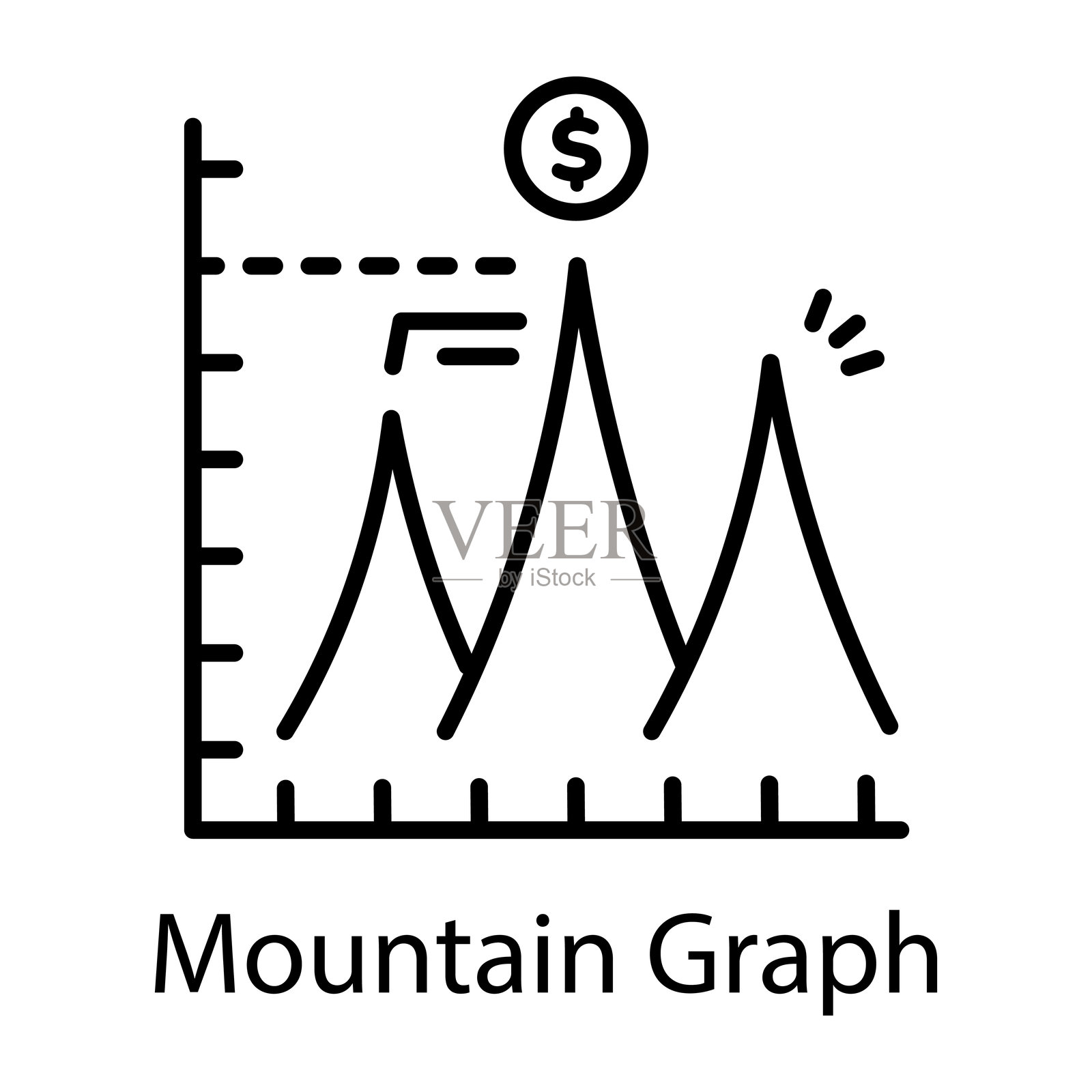 山图插画图片素材