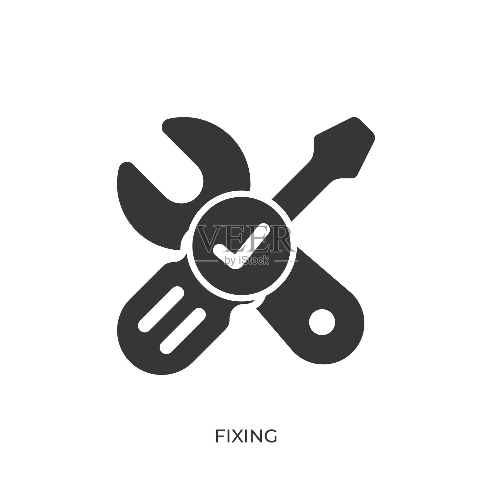 固定字形固体图标。固体图标,可以应用在任何地方,简单,像素完美和现代风格插画图片素材