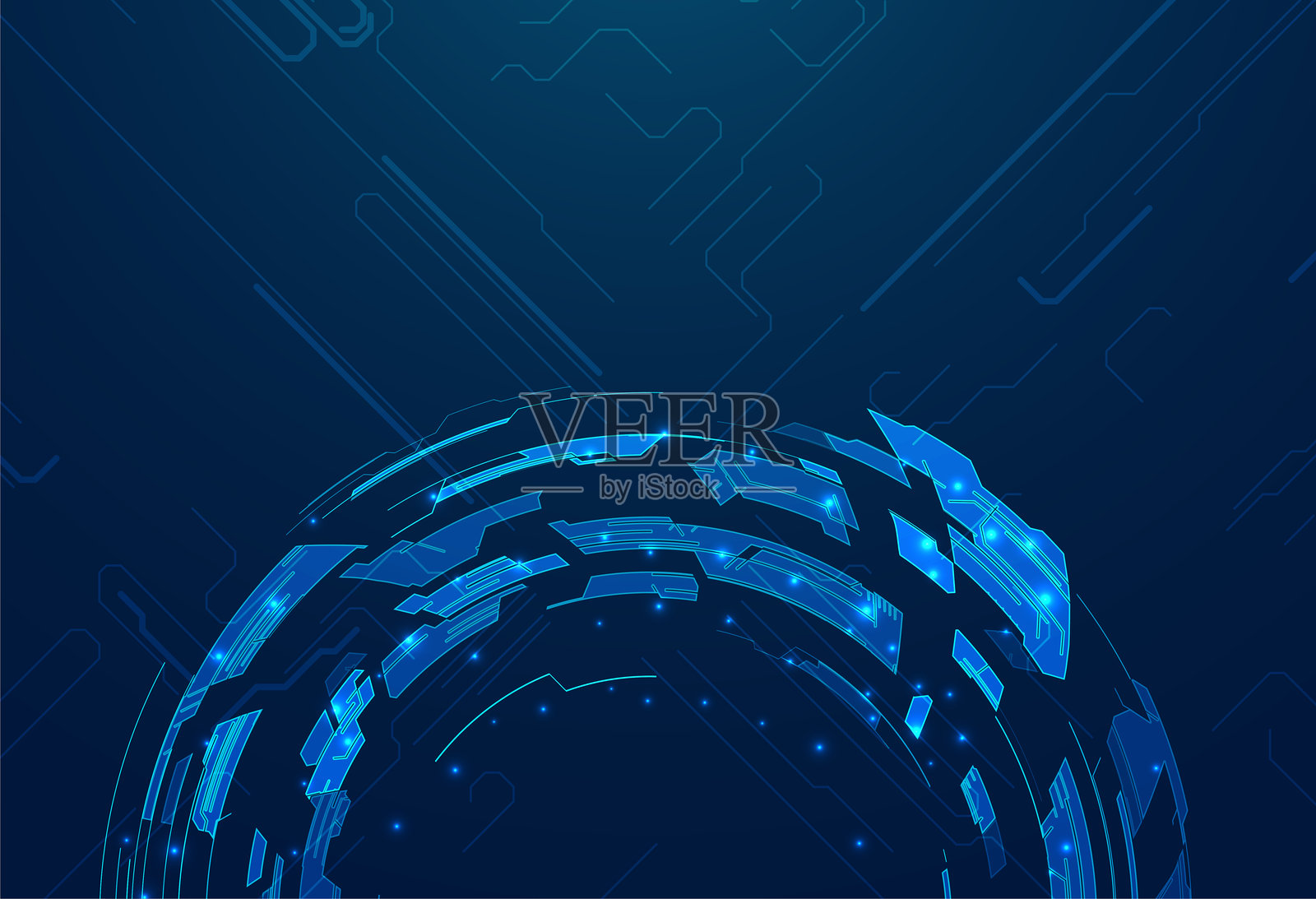 抽象的技术背景。插画图片素材