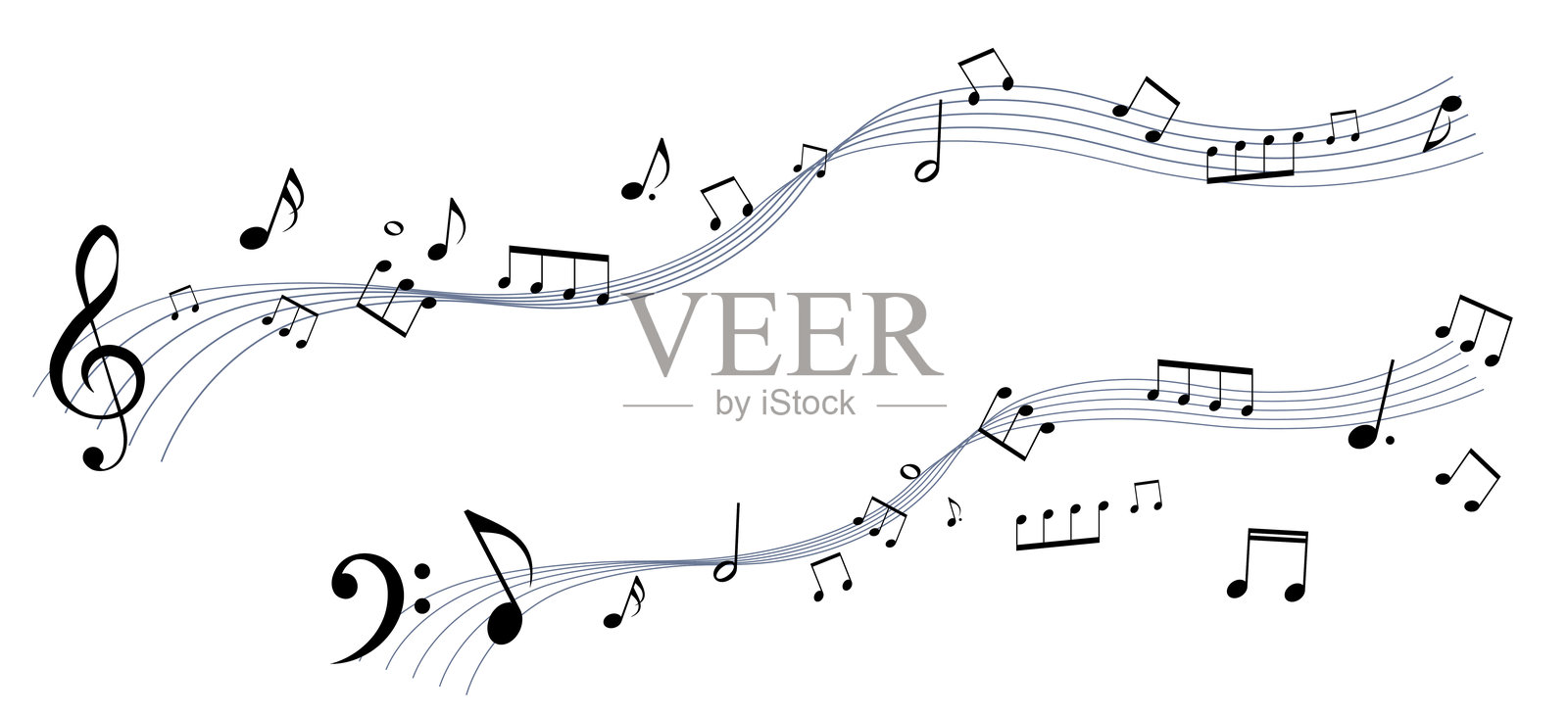 透视乐谱框架插图插画图片素材