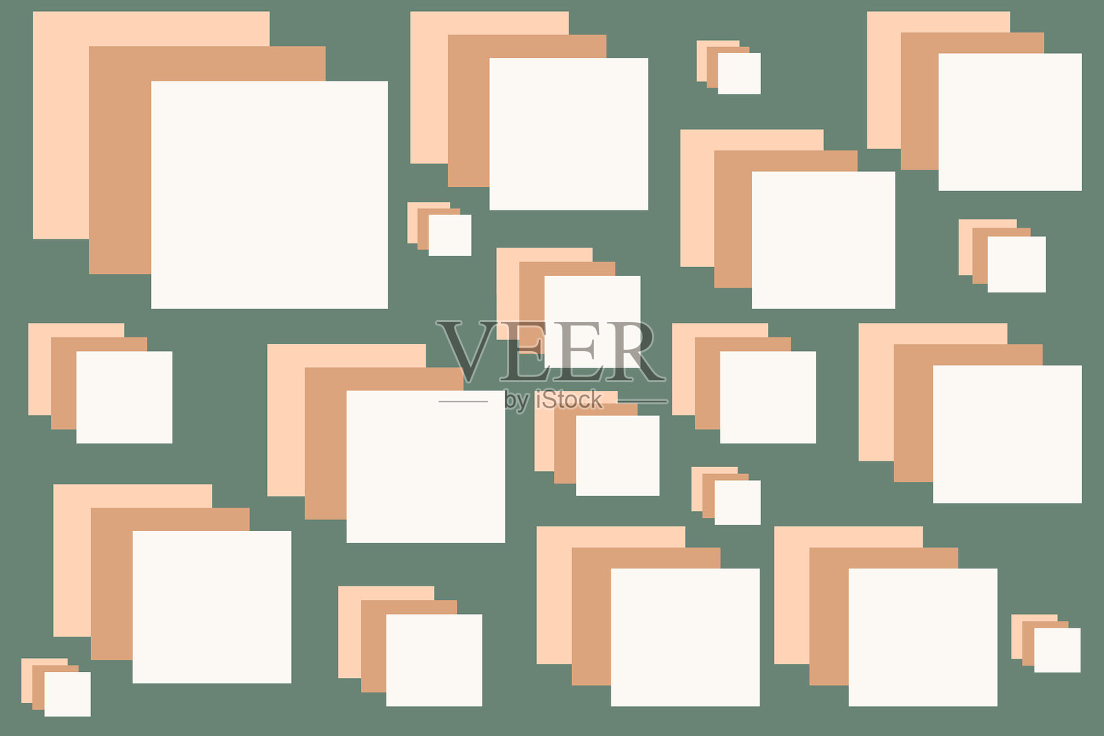 美丽的矩形形状在柔和的背景。现代设计。插画图片素材