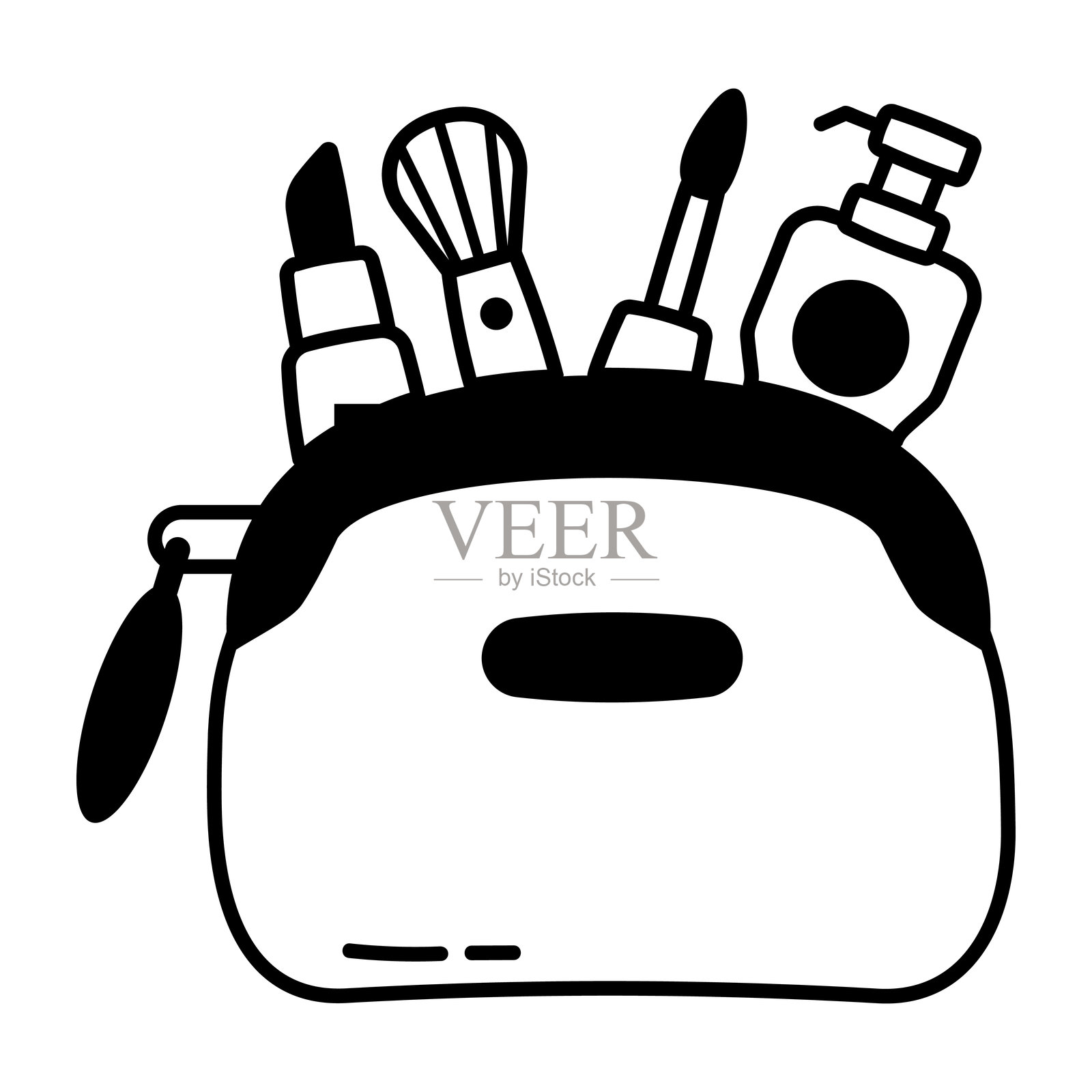 化妆袋插画图片素材